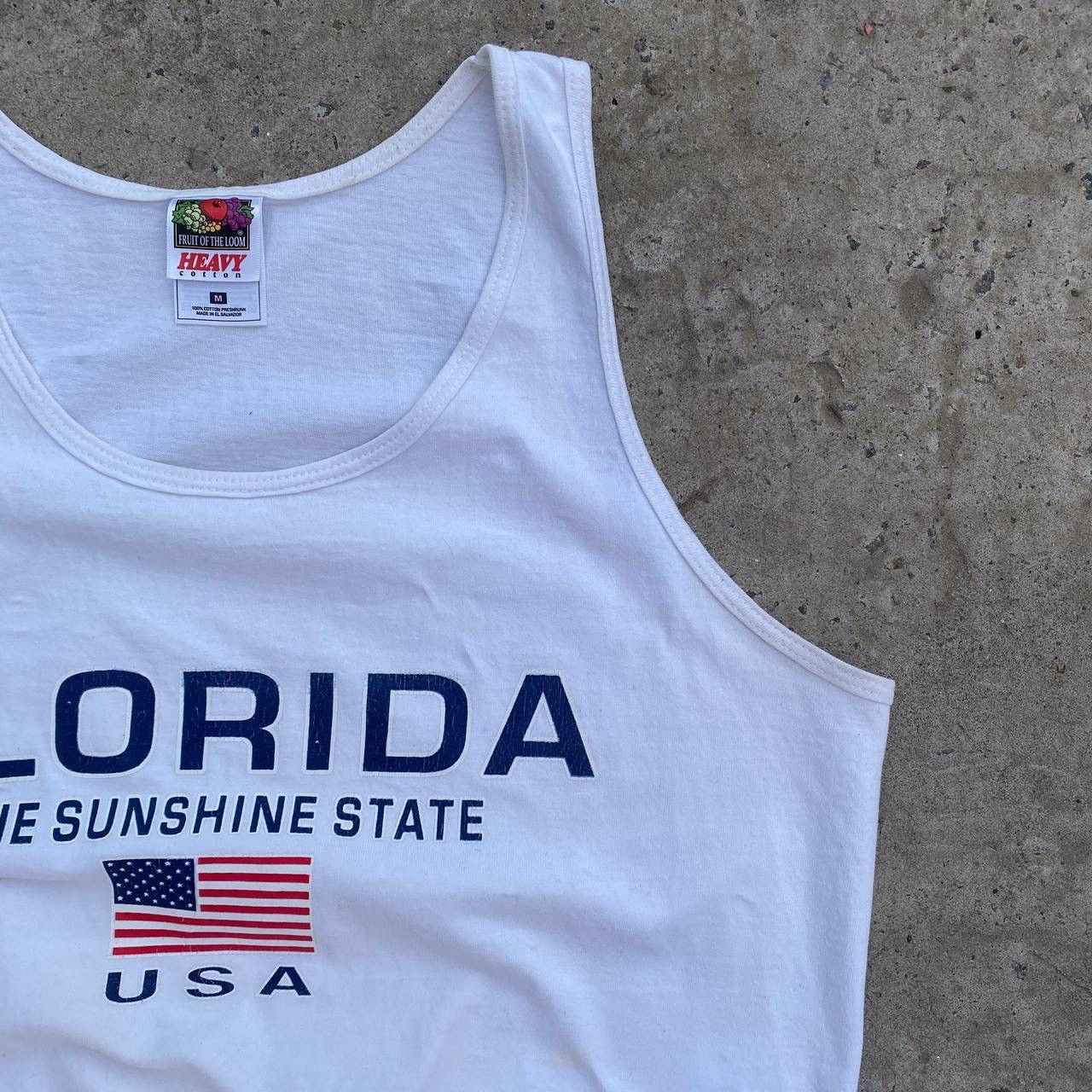 Fruit Of The Loom Vintage Florida Sleeves USA Tank Top Big Logo Y2K Size M Size US M / EU 48-50 / 2 - 5 Thumbnail