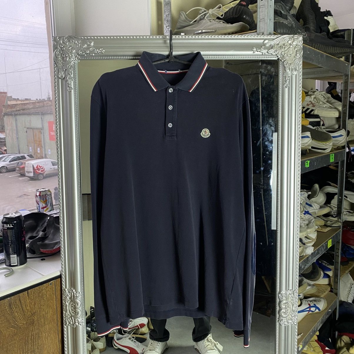 Moncler Polo Long Sleeve navy