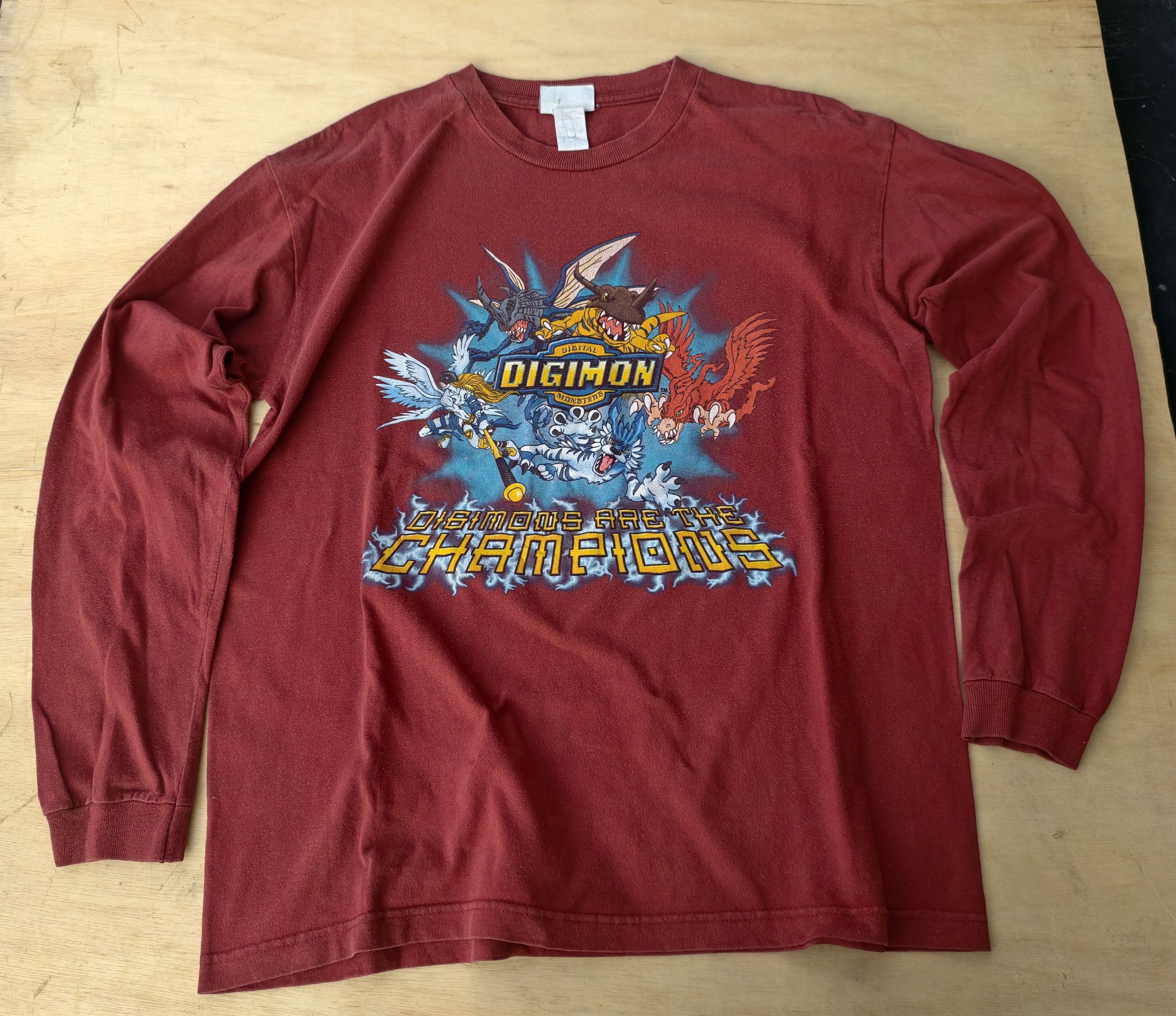 Anime Vtg Digimon we are the champions Size US L / EU 52-54 / 3 - 1 Thumbnail