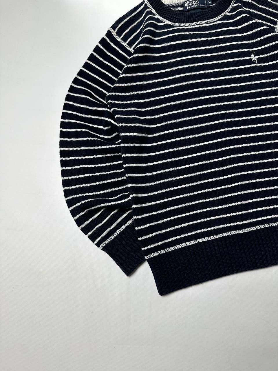 Polo Ralph Lauren Vintage 00s Polo Ralph Lauren Striped Cotton Sweater Size M / US 6-8 / IT 42-44 - 2 Thumbnail