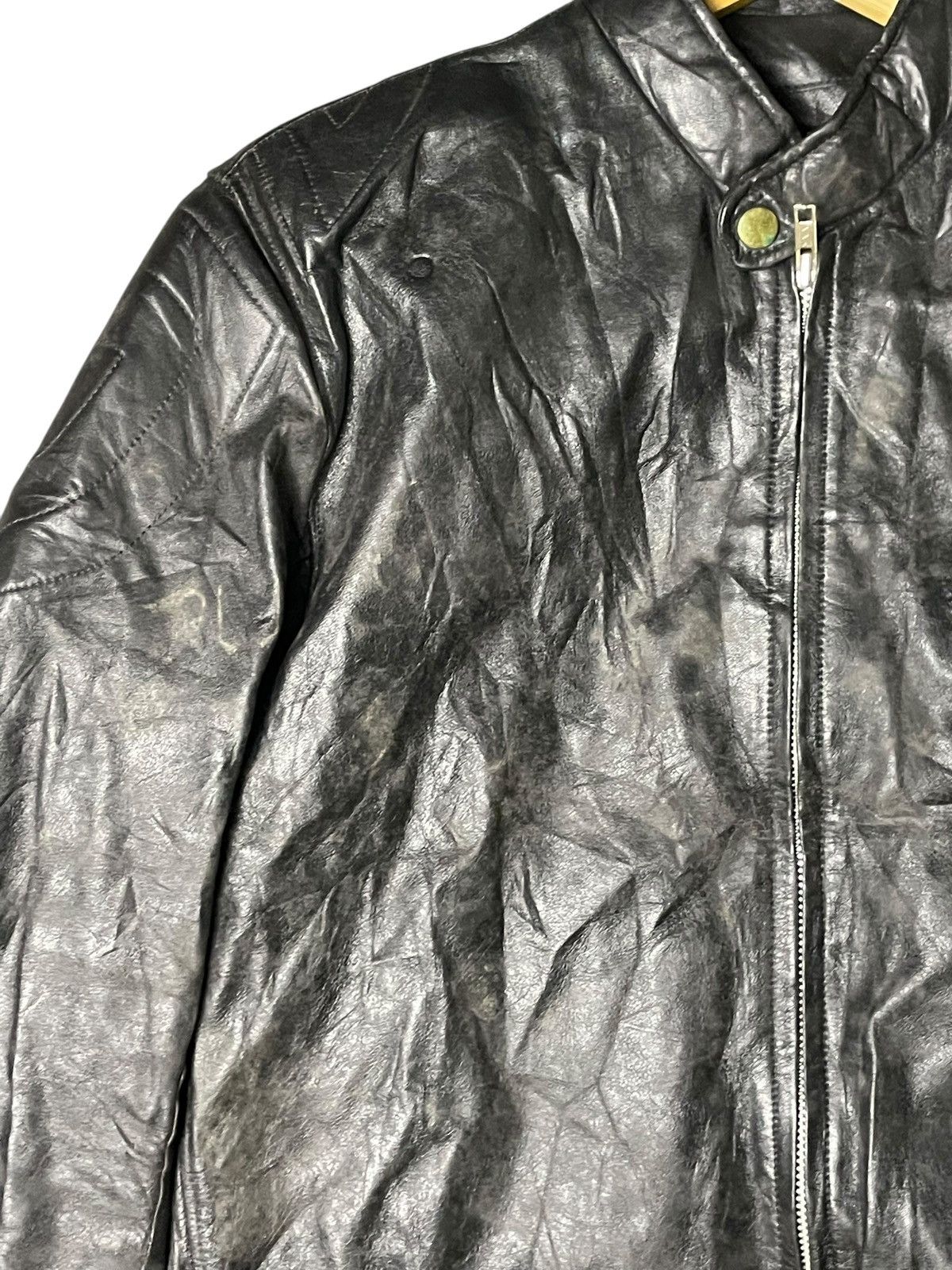 Japanese Brand × Vintage Dolphin x Motor Cycle Mate Leather Bike Jacket(41) Size US M / EU 48-50 / 2 - 6 Thumbnail