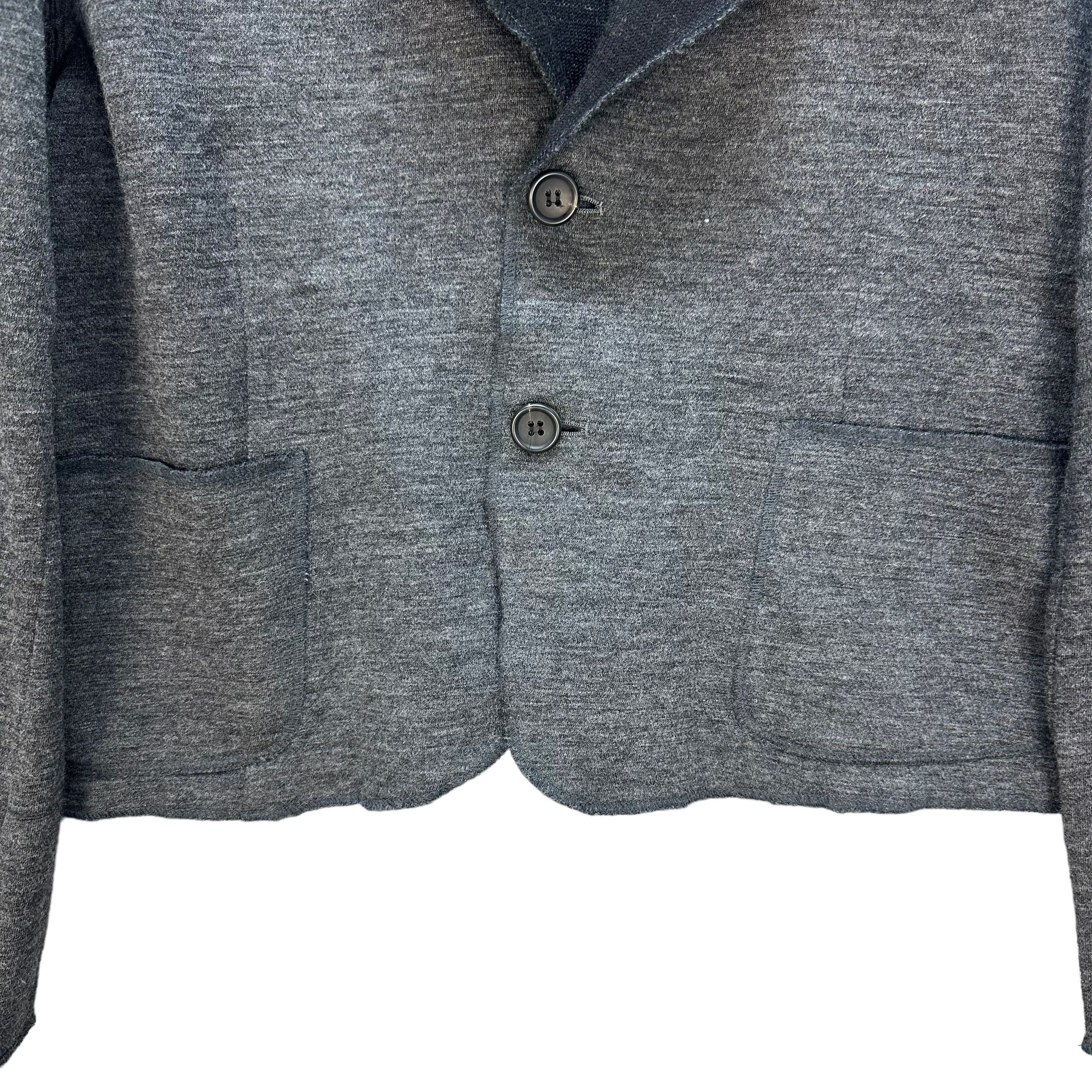 Yohji Yamamoto Y's DOUBLE COLLAR WOOL CROP JACKET / CARDIGAN #8810-028 Size M / US 6-8 / IT 42-44 - 3 Thumbnail