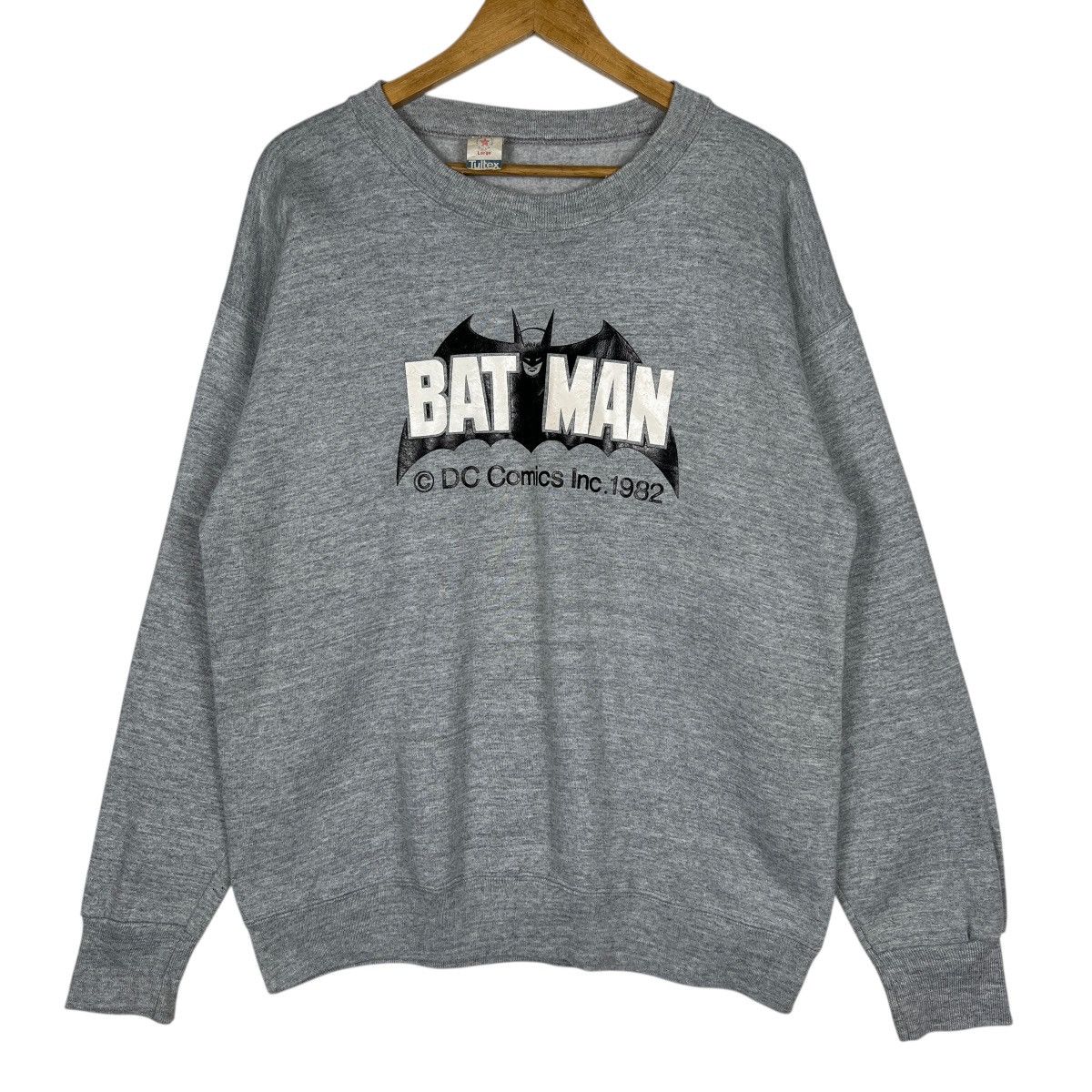 DC Comics 🔥 1982 Vintage Batman Dc Comics Tultex Sweatshirt Size US L / EU 52-54 / 3 - 1 Thumbnail