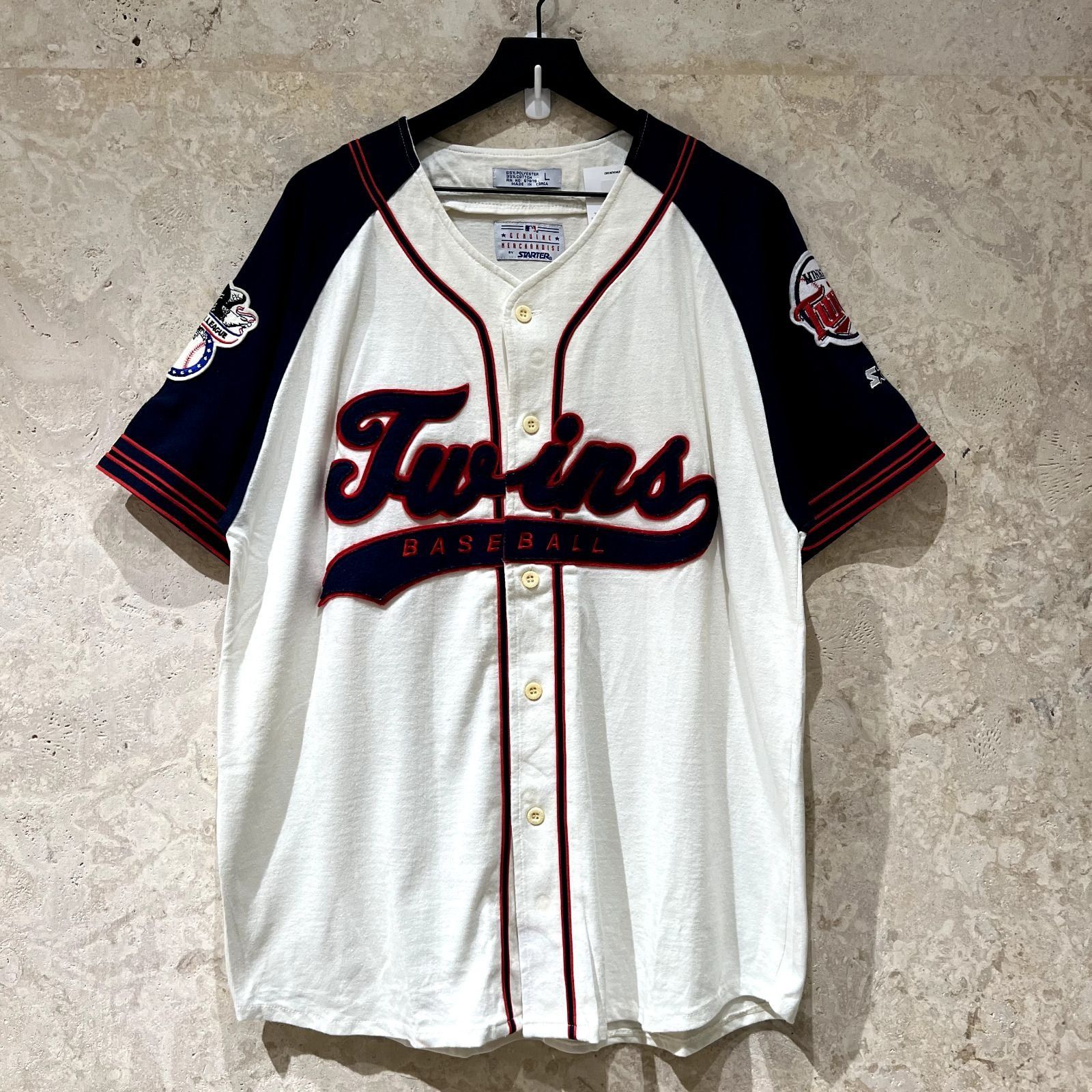 Minnesota Twins Vintage Starter Jersey Baseball MLB Shirt Trikot Rare size L