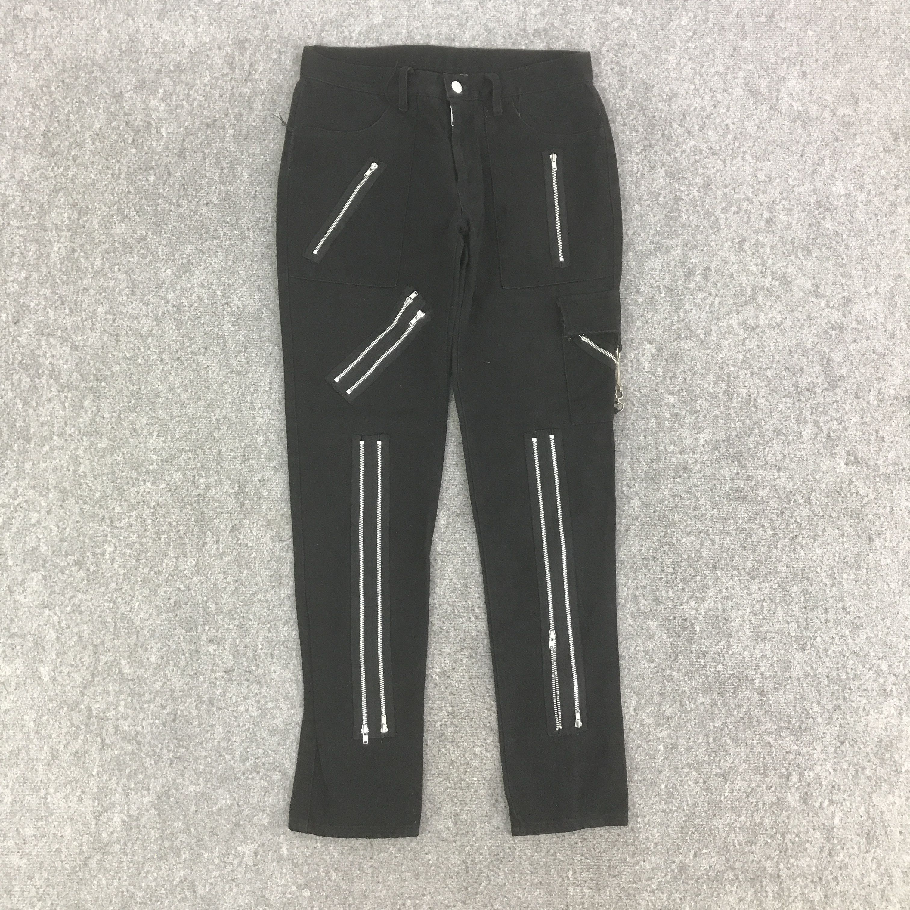 Japanese Brand 666 JAPAN BLACK PUNK IFSIXWASNINE STYLE PANT K130B15 Size US 32 / EU 48 - 1 Thumbnail