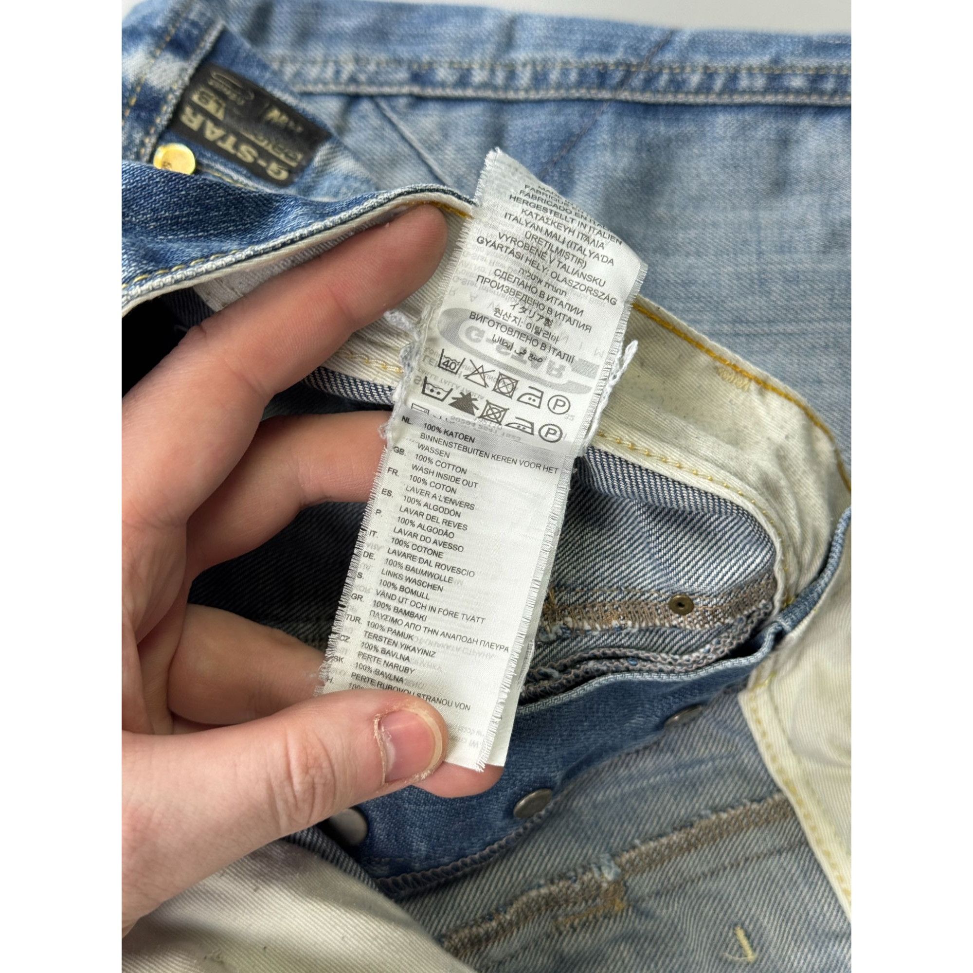 G-Star G-Star Navy Jack Low Tapered Denim Jeans Cargo Pants (Y1189) Size US 31 - 9 Thumbnail