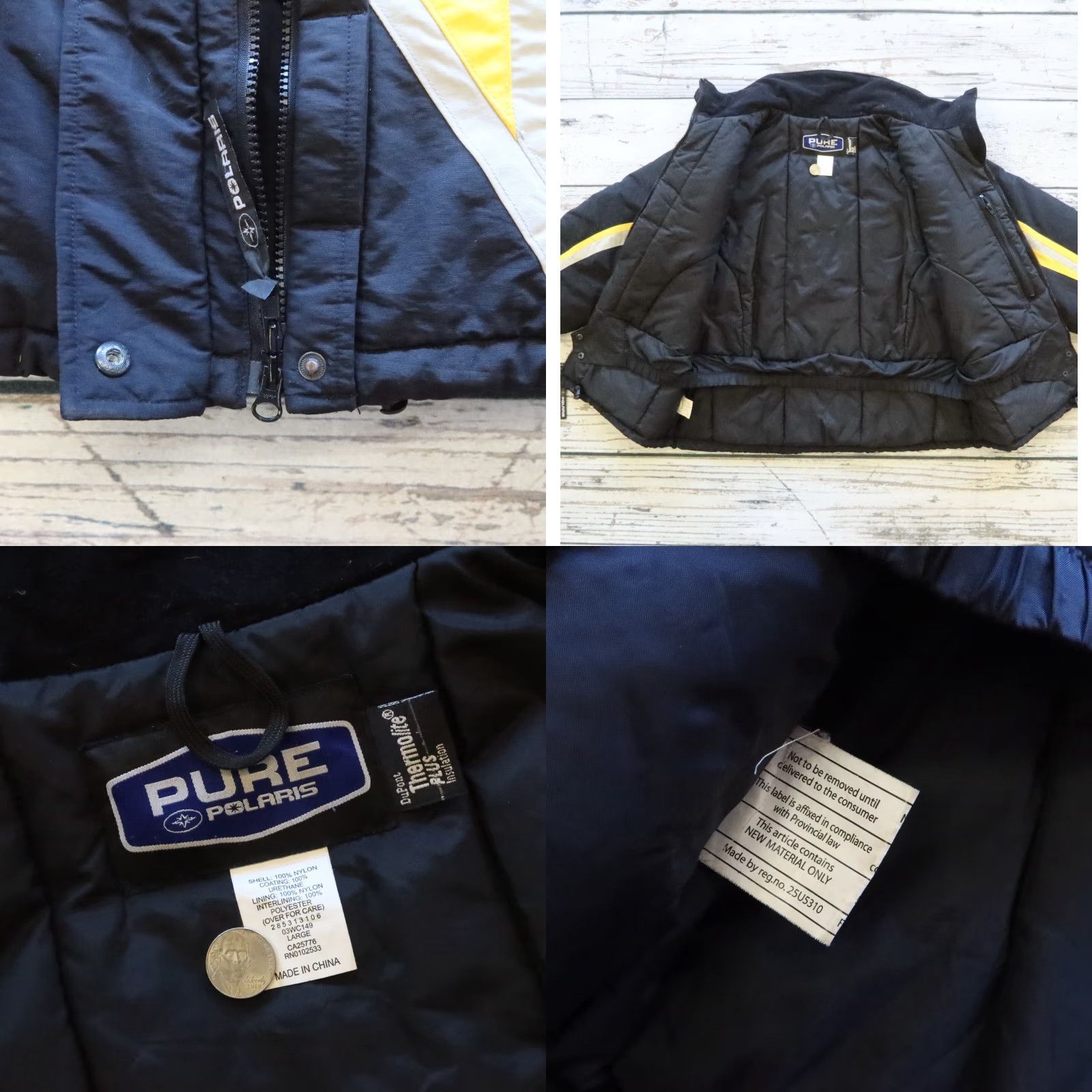 Vintage Vintage Polaris Edge Puffer Jacket Mens L Black Size US L / EU 52-54 / 3 - 8 Thumbnail