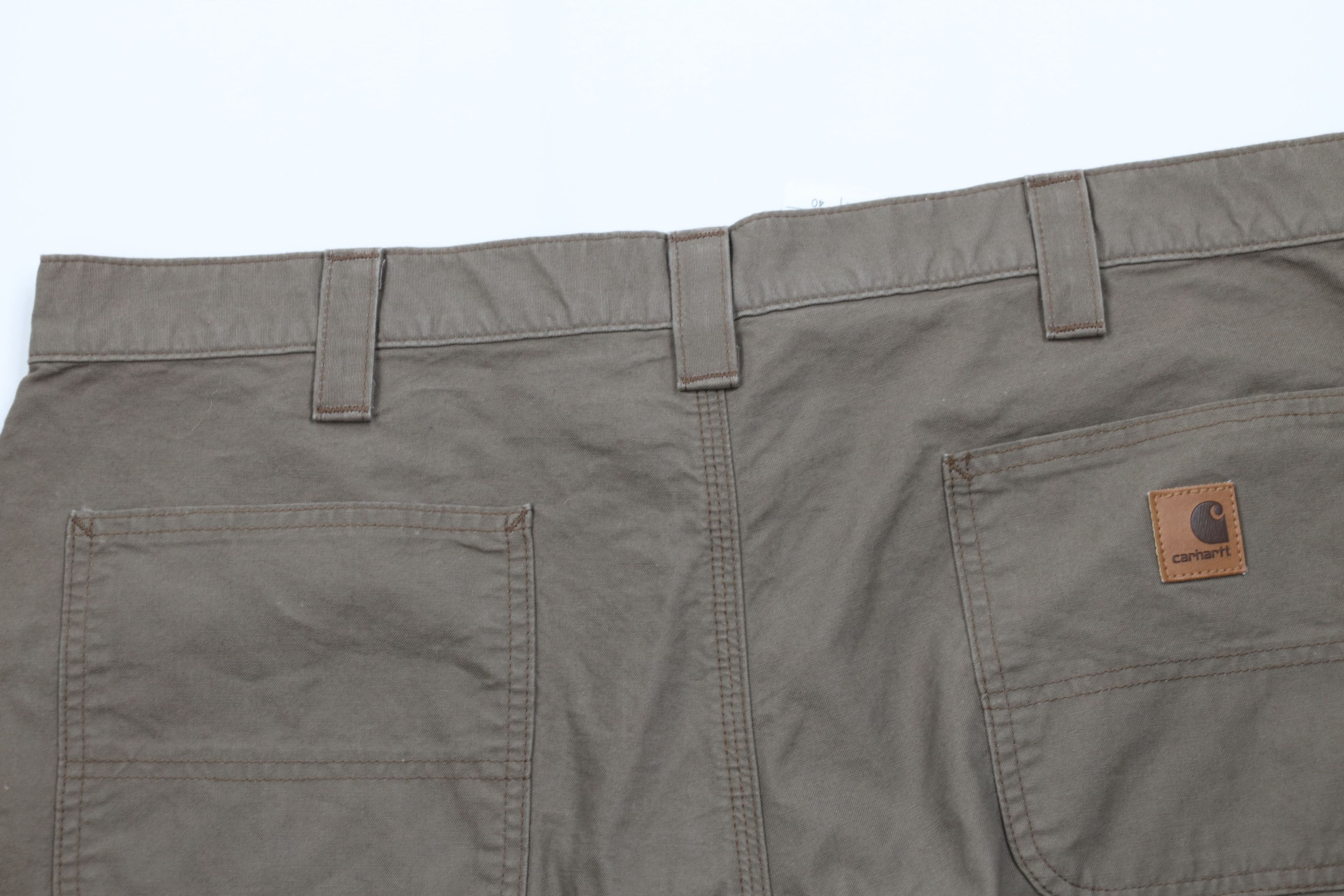 Carhartt Vintage Y2K Carhartt Relaxed Dungaree Shorts Light Brown Size US 40 / EU 56 - 11 Thumbnail
