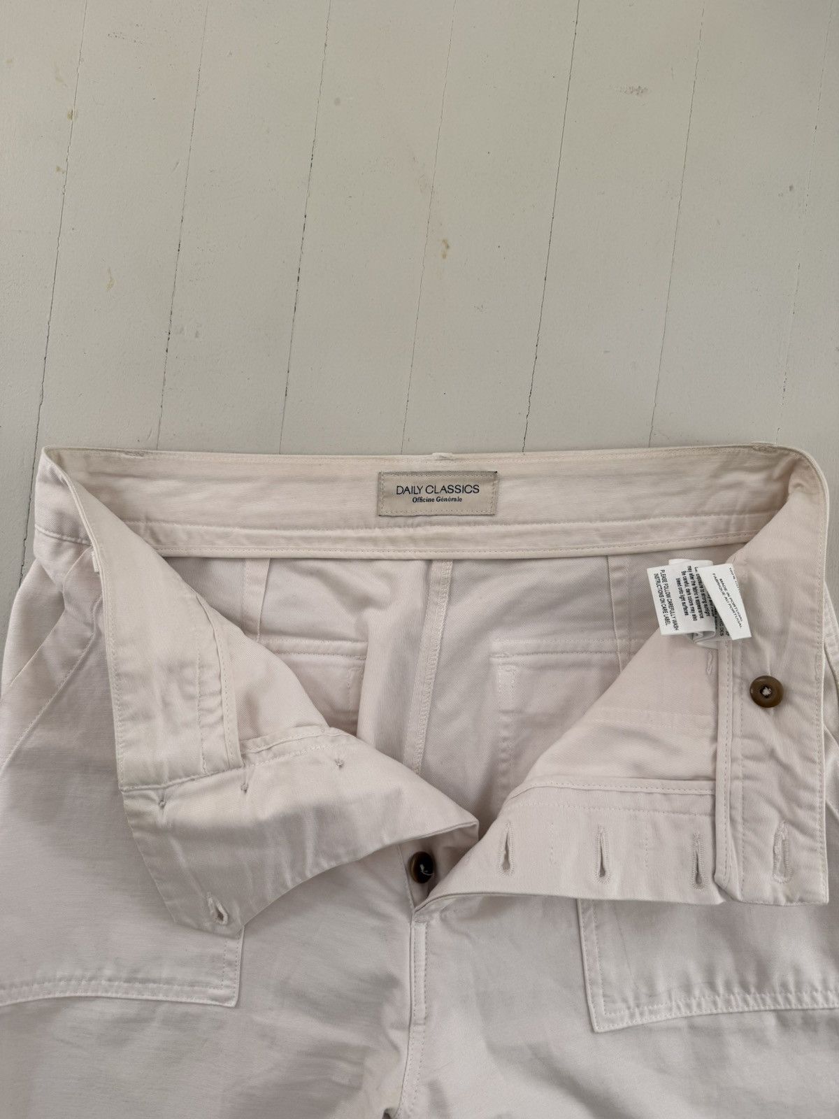 Vintage Cream/ tan/ ecru Officine General Fatigue Chino Pants Size US 28 / EU 44 - 1 Thumbnail