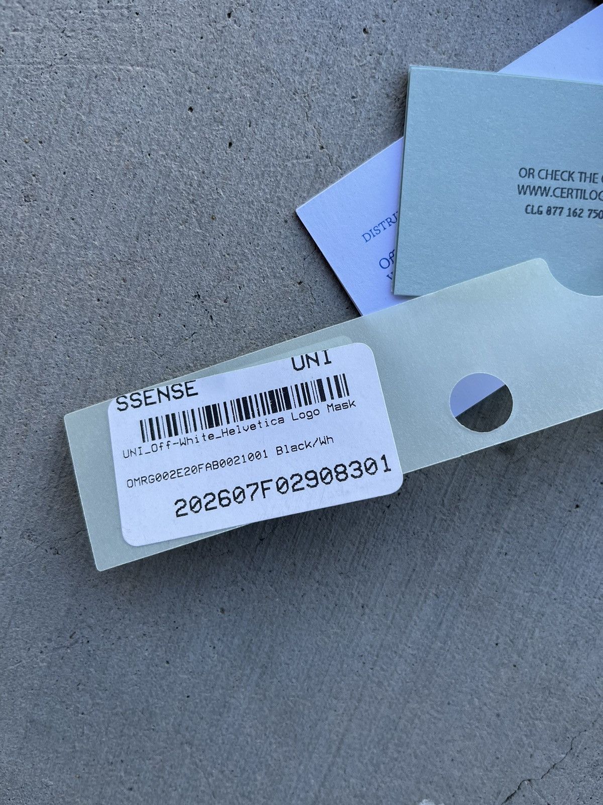 Off-White × Virgil Abloh Off white “helvetica” face mask Size ONE SIZE - 4 Thumbnail
