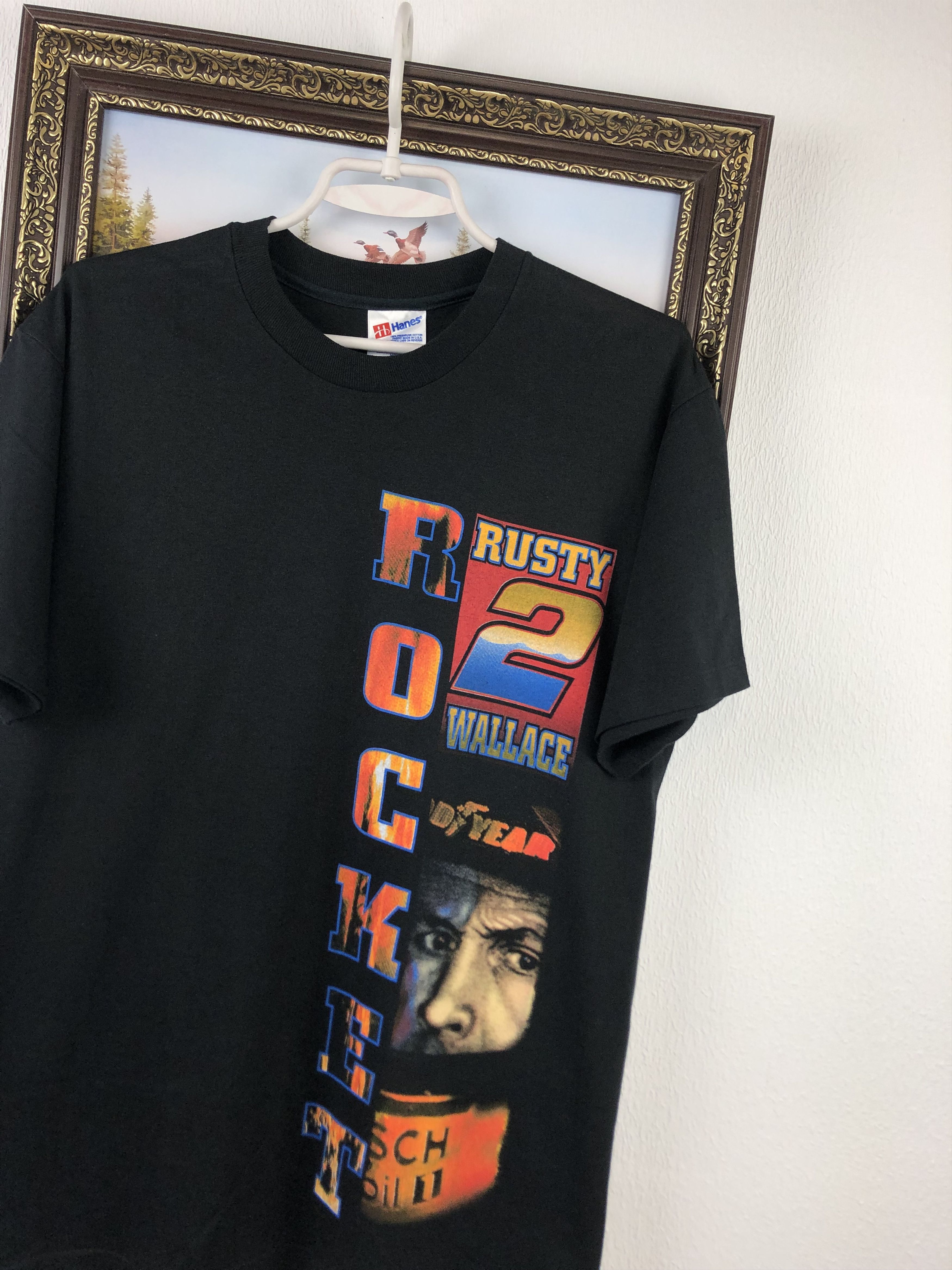 Vintage Vintage Rusty Wallace Shirt Rocket Nascar Miller Racing Tee Size US M / EU 48-50 / 2 - 5 Thumbnail