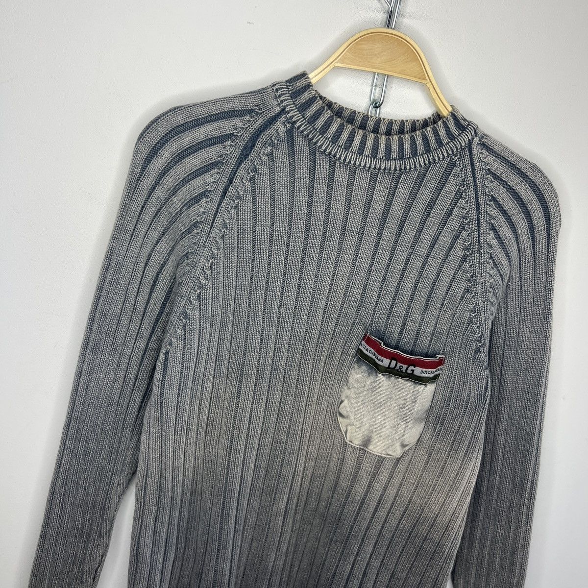 Dolce & Gabbana Vintage Dolce Gabbana Big Logo Knit Ribbed Sweater Size US M / EU 48-50 / 2 - 4 Thumbnail