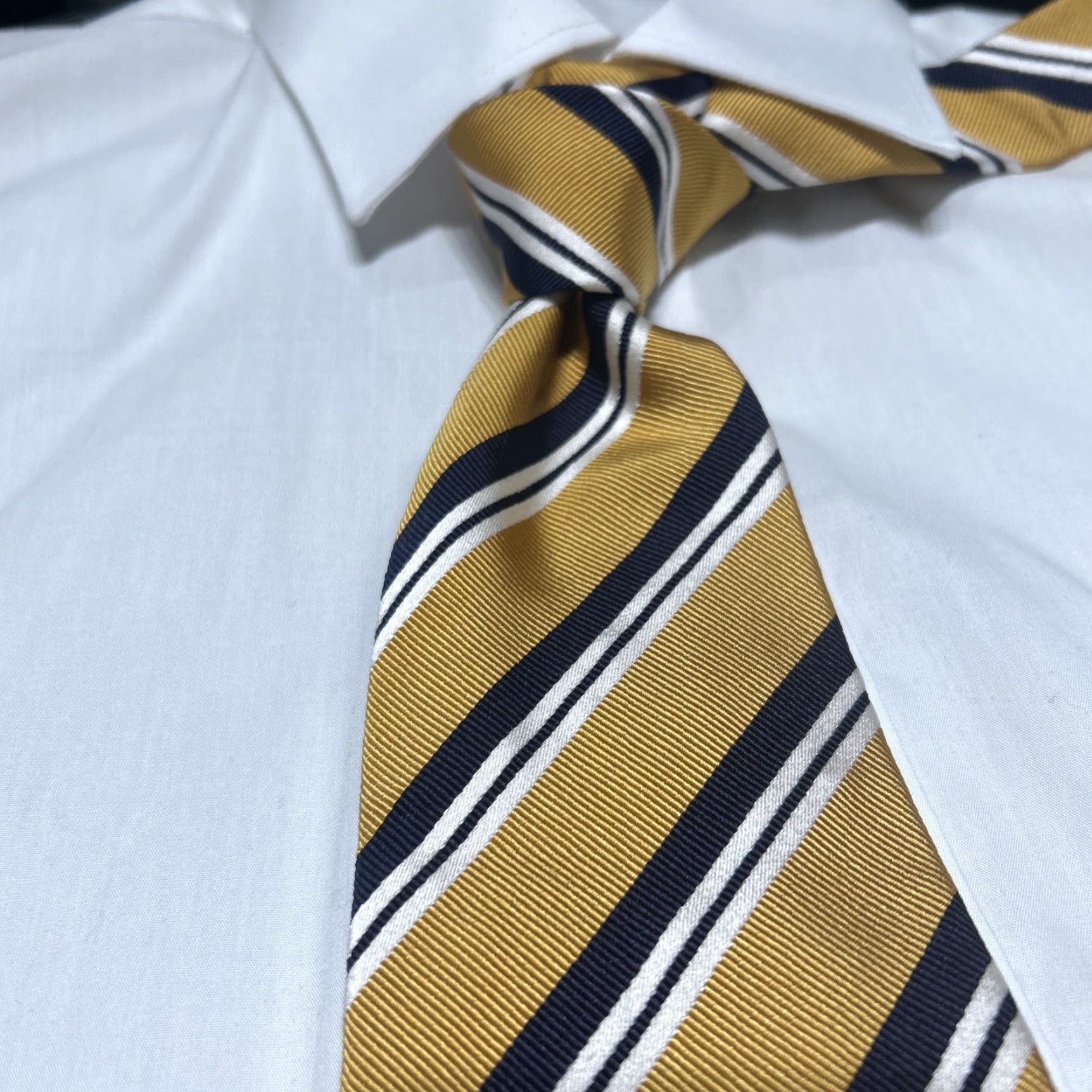 Charles Tyrwhitt Charles Tyrwhitt Tie Mens Made in Italy Preppy Multicolor EUC Notre Dame Size ONE SIZE - 2 Thumbnail