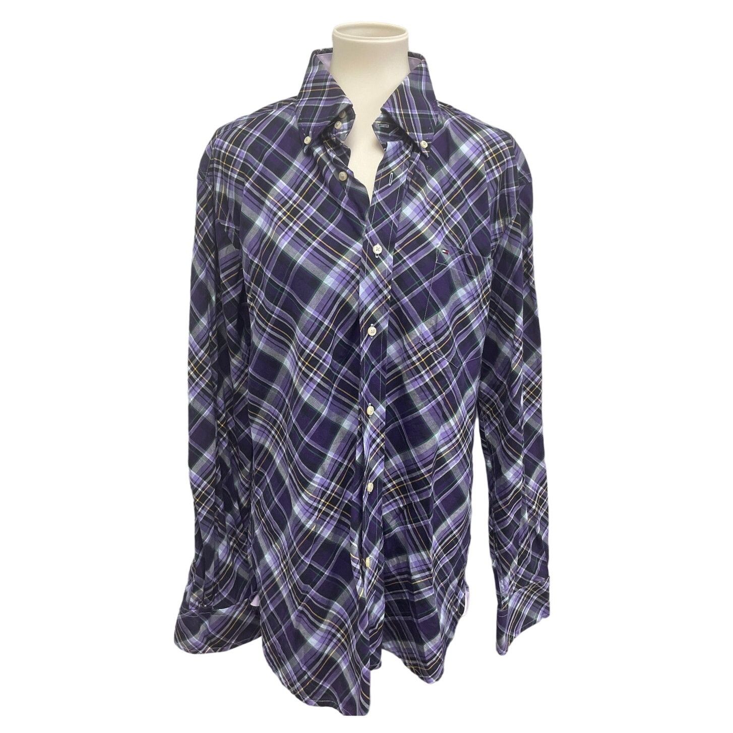 Tommy Hilfiger Tommy Hilfiger Mens Medium Cotton Plaid Button Down Shirt Size US M / EU 48-50 / 2 - 1 Thumbnail