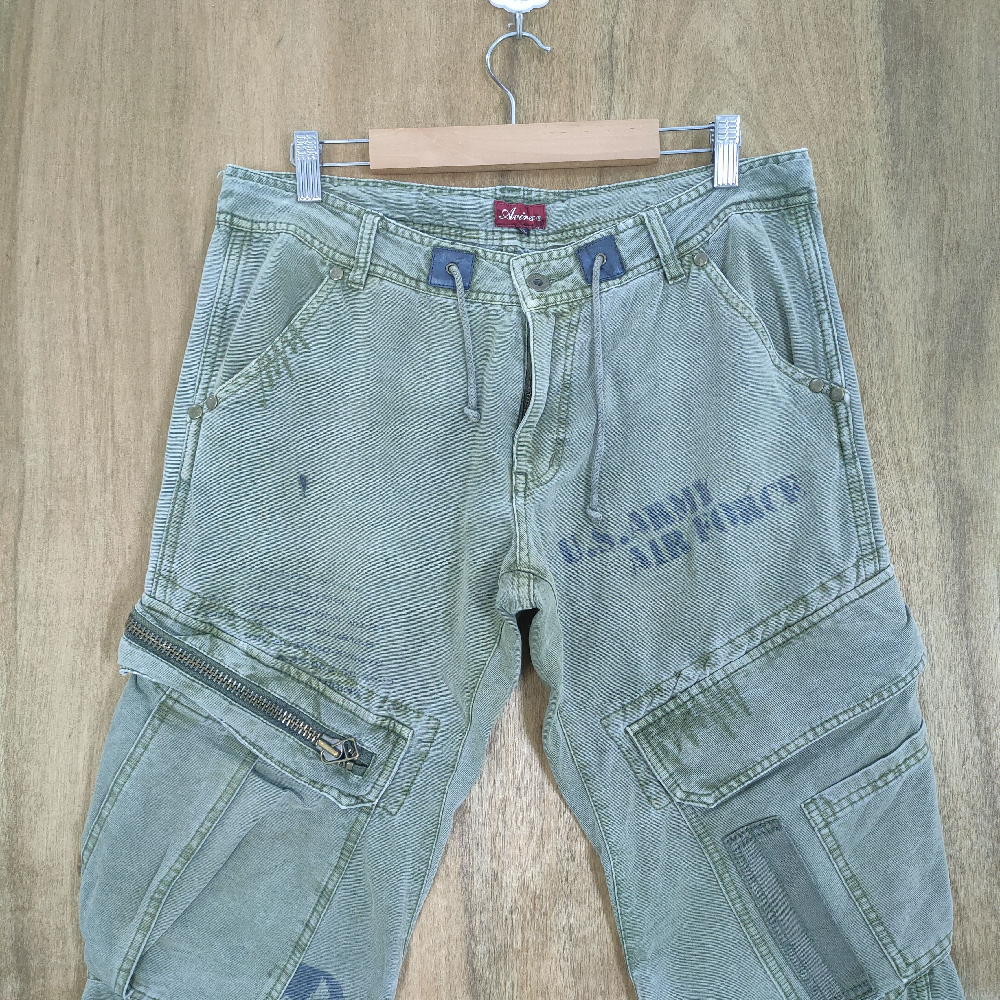 Avirex AVIREX GREEN MULTIPOCKET CARGO PANTS Size US 32 / EU 48 - 2 Thumbnail