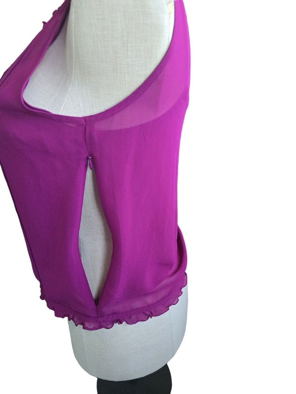 Ann Taylor Women's Ann Taylor Purple Sleeveless Tank Top Size 8 Size M / US 6-8 / IT 42-44 - 3 Thumbnail