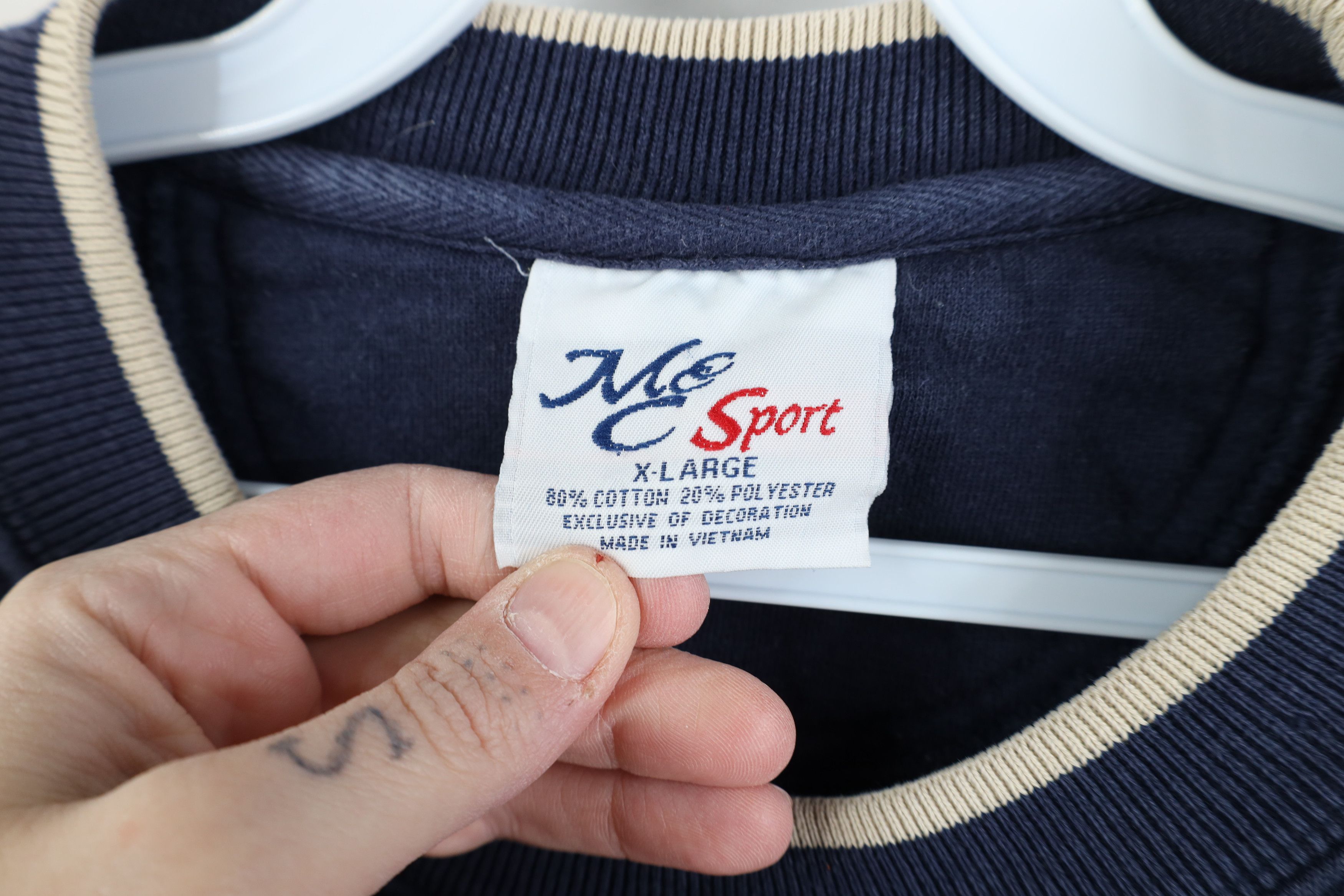Vintage Vintage 90s Streetwear Golfing Crewneck Sweatshirt Navy Blue Size US XL / EU 56 / 4 - 6 Thumbnail
