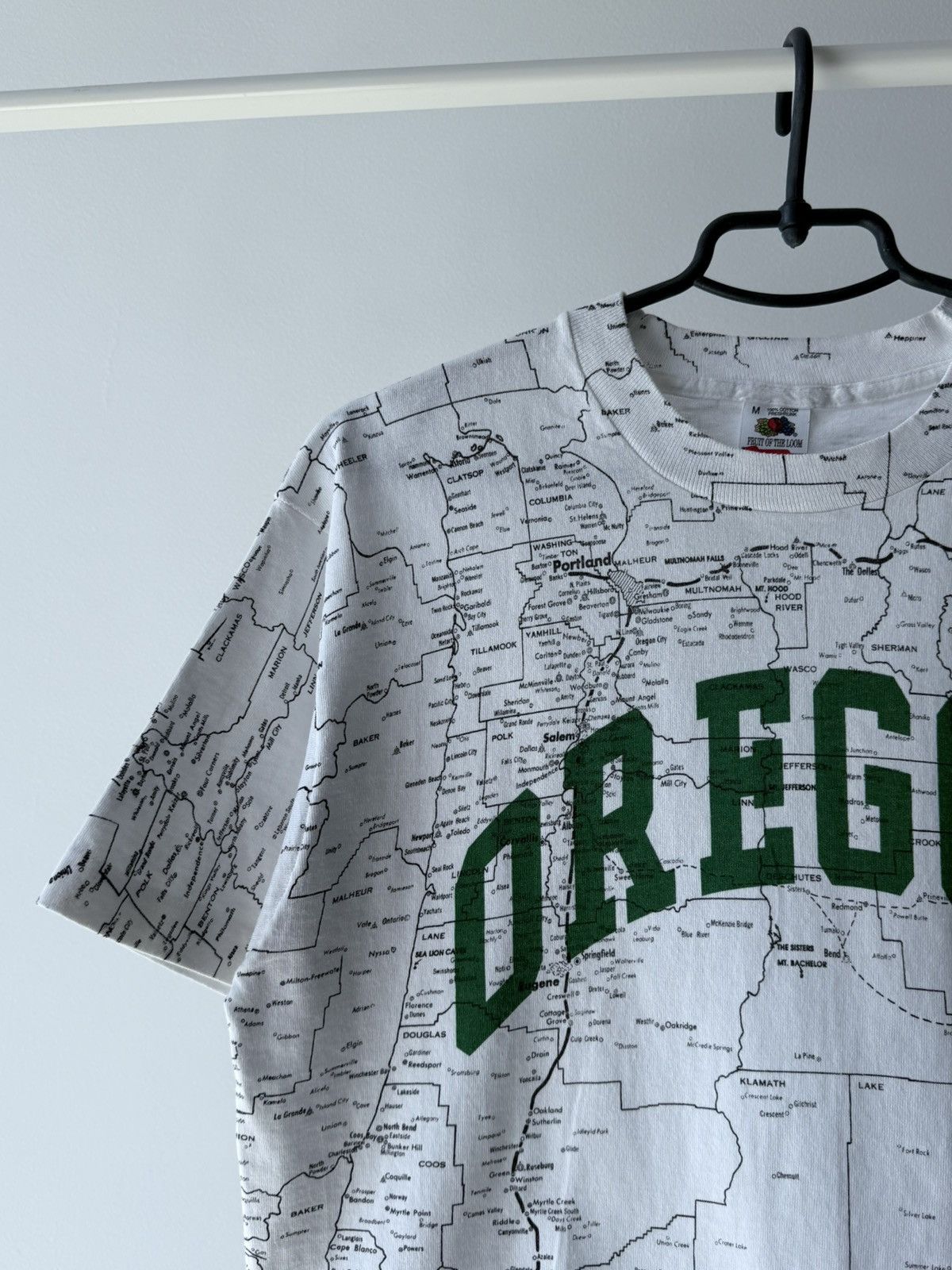 Vintage Vintage 90s Oregon Map AOP T-Shirt Tee Size US M / EU 48-50 / 2 - 7 Thumbnail