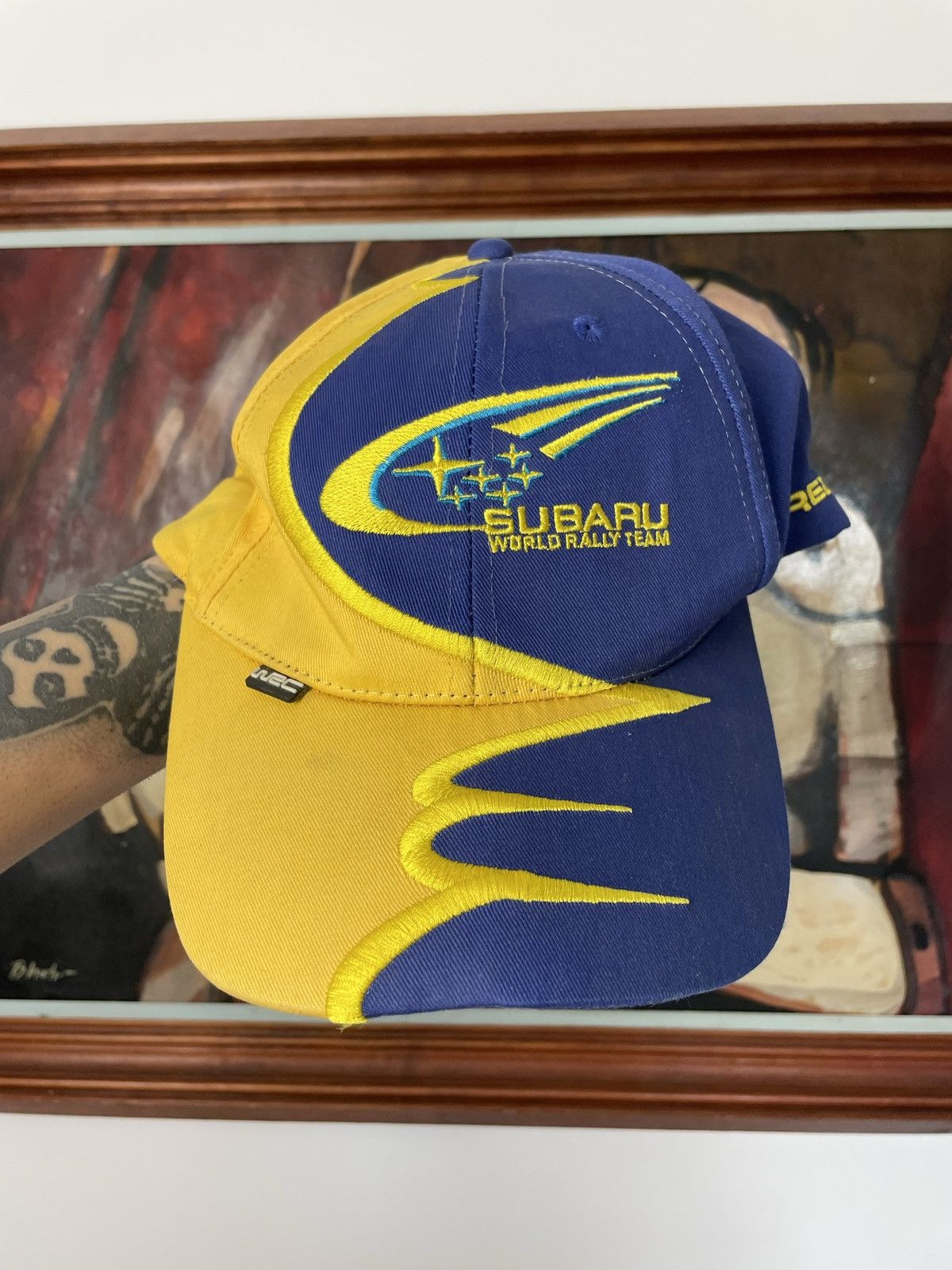 Vintage Racing Subaru World Rally Team Embroidered Hat Cap