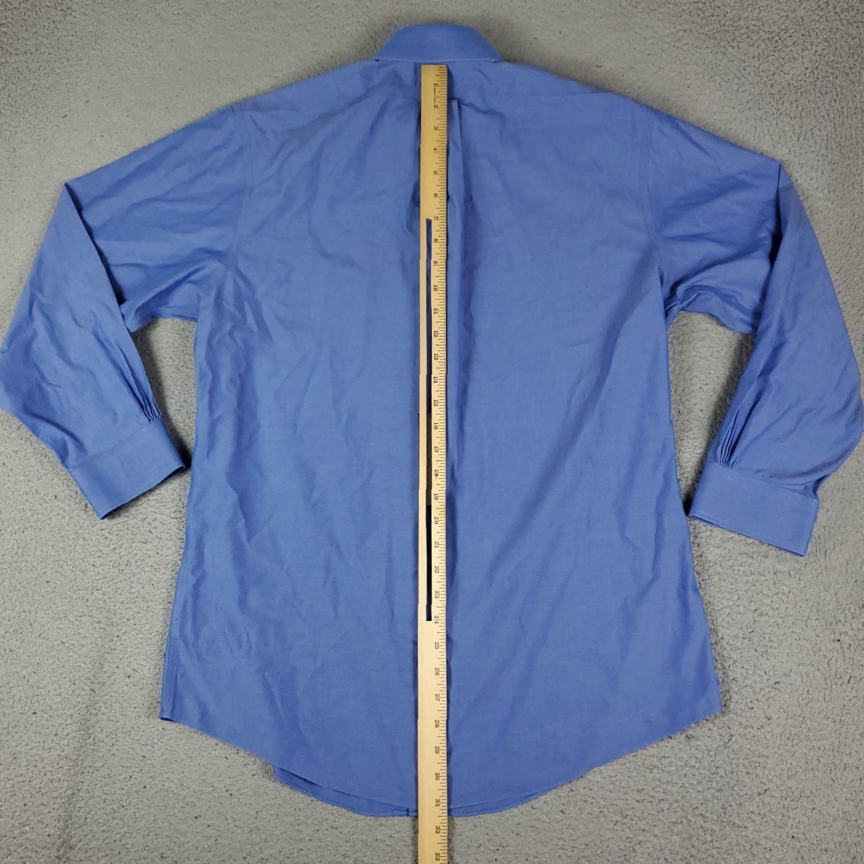 Brooks Brothers Brooks Brothers Shirt Mens 16 Blue Regent Dress Button Up Long Sleeve Shirt Size 42R - 4 Thumbnail