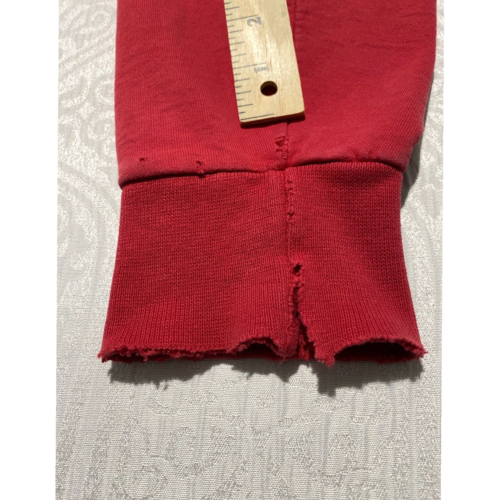 Vintage VINTAGE Gribble Sweatshirt Crewneck Unisex Adults Large Red University Graphic Print Knit Cotton Logo Solid Combo 90s College Apparel Team Wear Size US L / EU 52-54 / 3 - 3 Thumbnail
