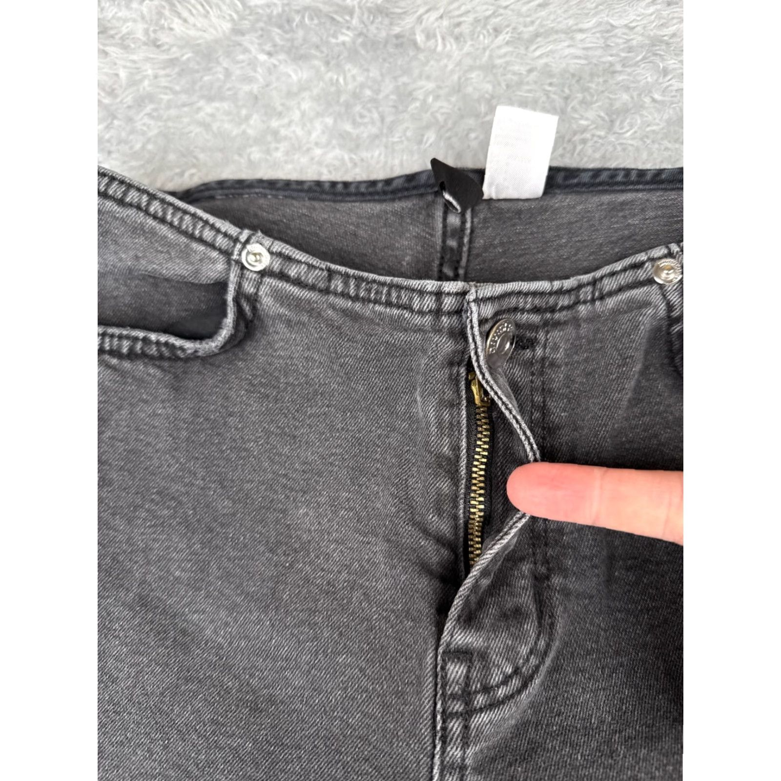 Vintage Divider Jeans Womens 6 Black No Waist Flared Cotton Blend Mid Rise Cotton 26x30 Size 28" / US 6 / IT 42 - 5 Thumbnail