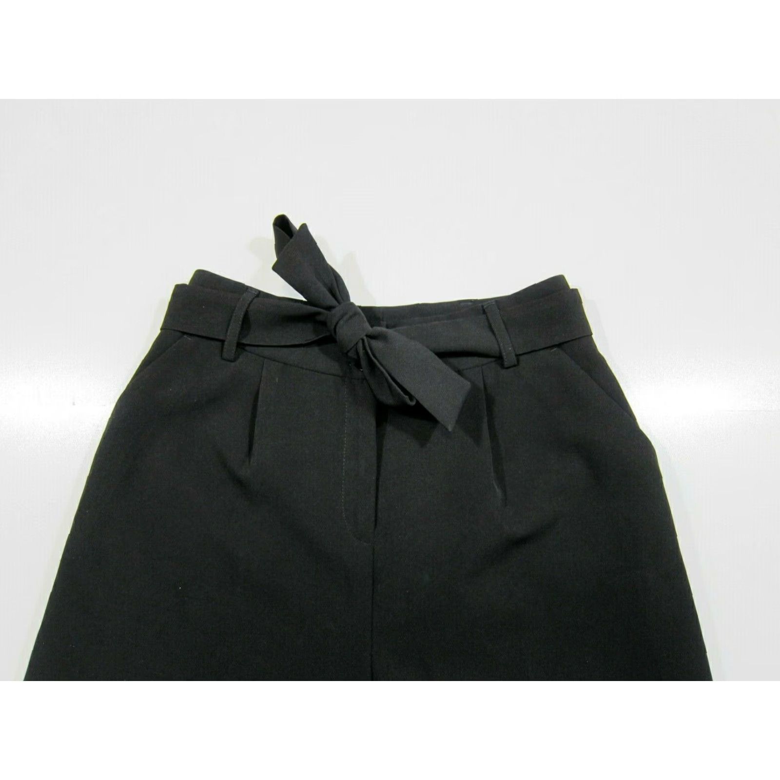 Vintage SHOP 1ONE Black Stretch High Rise Waist Classic Pocket Pleat Short Women Small Size 42" / US 20 - 4 Thumbnail