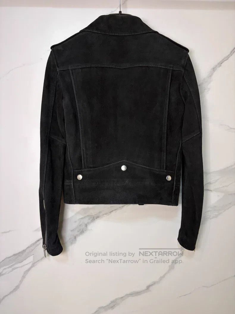Saint Laurent Paris Saint Laurent Paris Goat Leather Suede Biker Leather Jacke Size XXS / US 00 / IT 34 - 2 Thumbnail