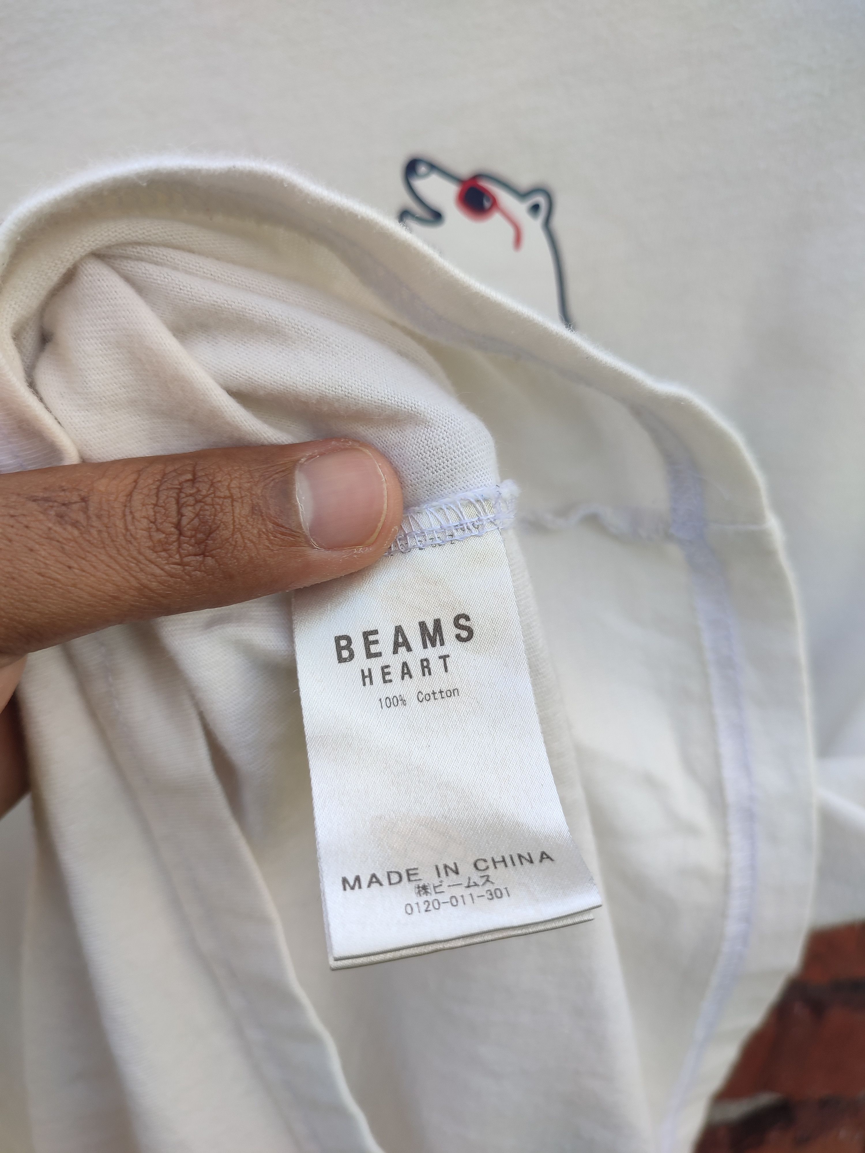 Beams Japan BEAMS ALASKA BMX BEAR TSHIRT Size US L / EU 52-54 / 3 - 7 Thumbnail