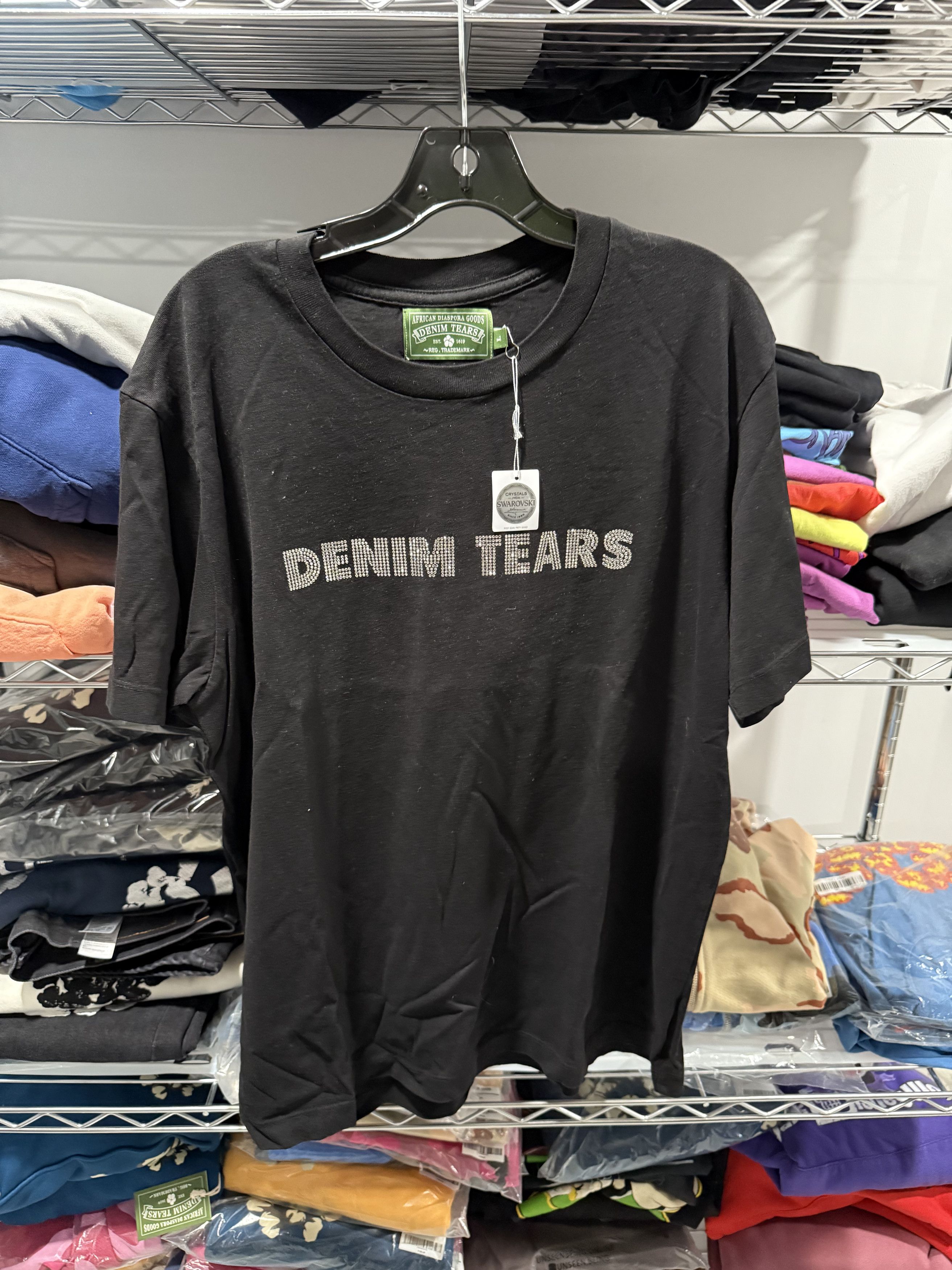 DENIM TEARS Denim Tears Swarovski T-Shirt Size US L / EU 52-54 / 3 - 1 Thumbnail