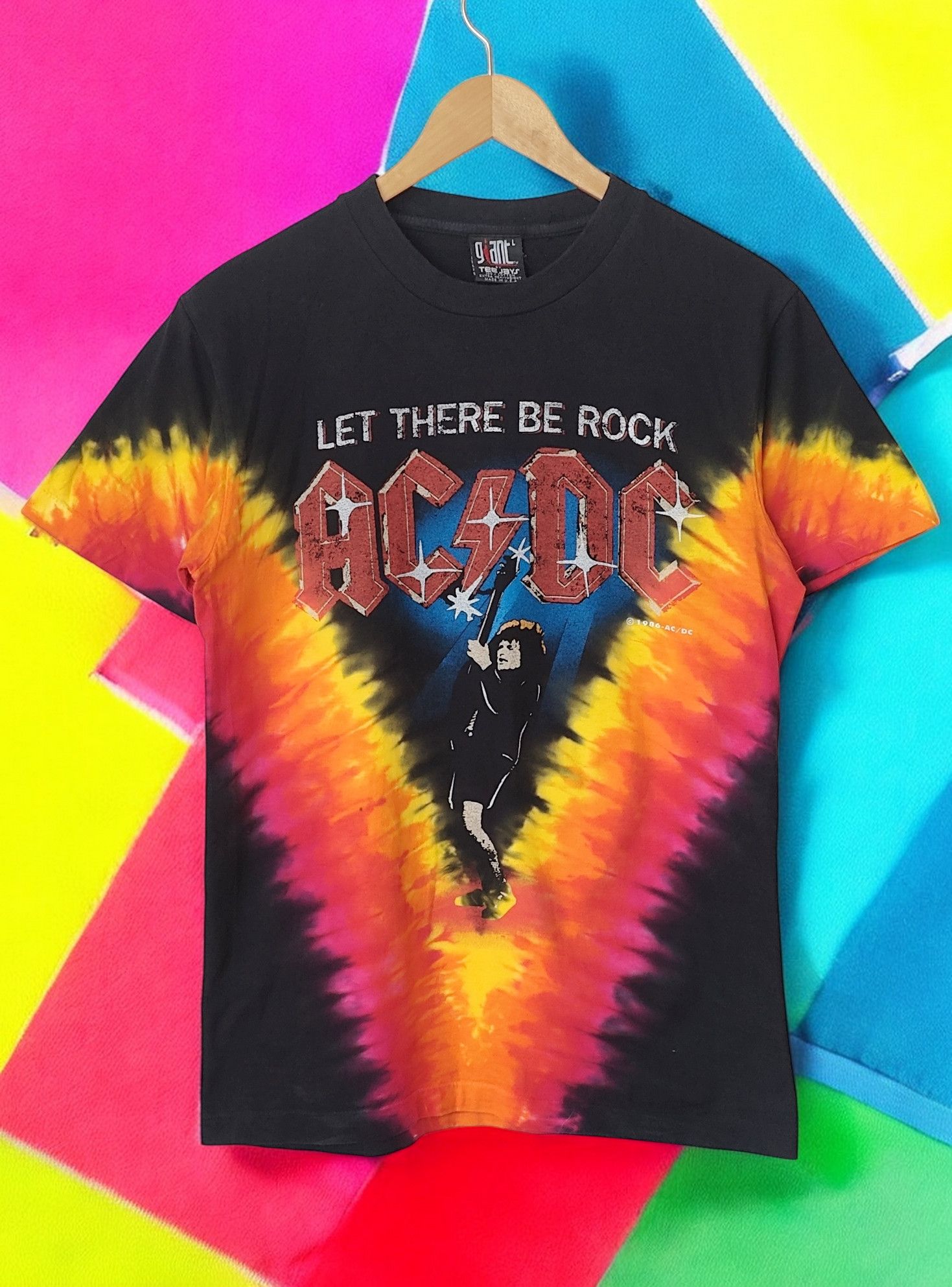 AC/DC AC DC Who Made Who 80s 90s Tour VTG Vintage Tshirt Size US L / EU 52-54 / 3 - 1 Thumbnail
