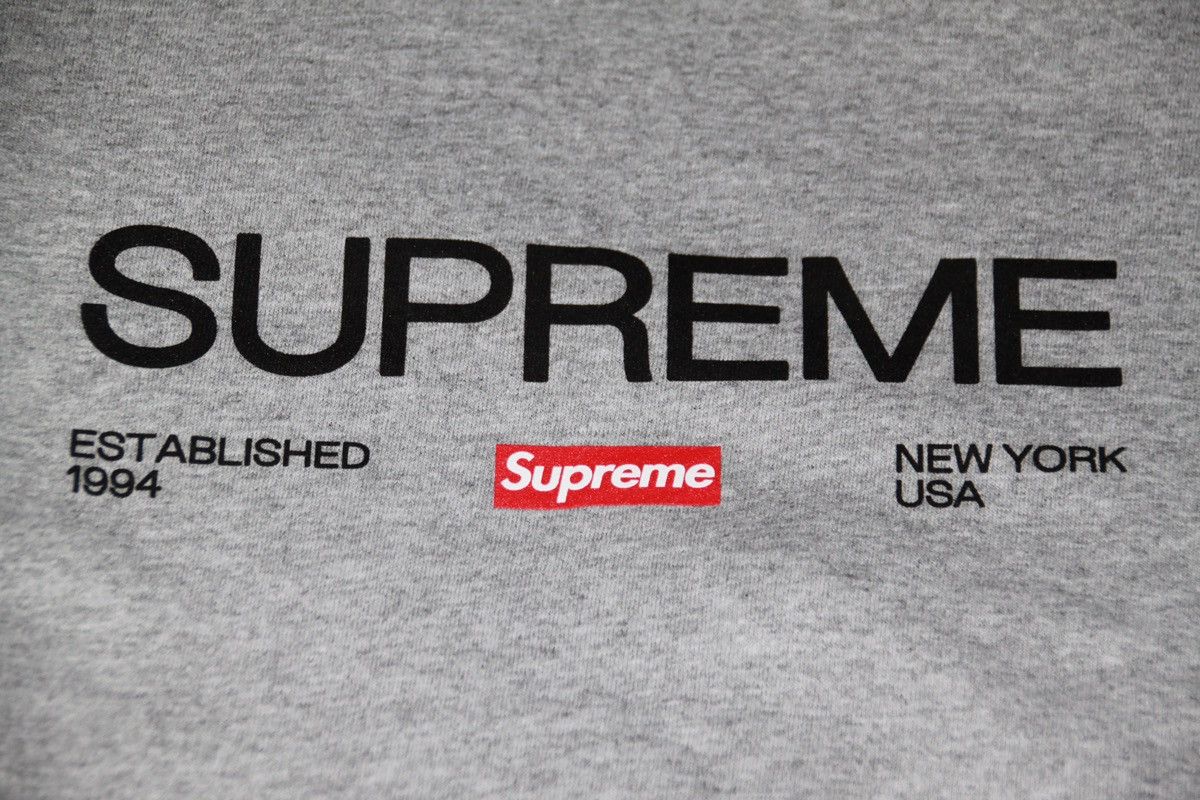 Supreme SUPREME Est. 1994 Tee FW21 Size US L / EU 52-54 / 3 - 4 Thumbnail