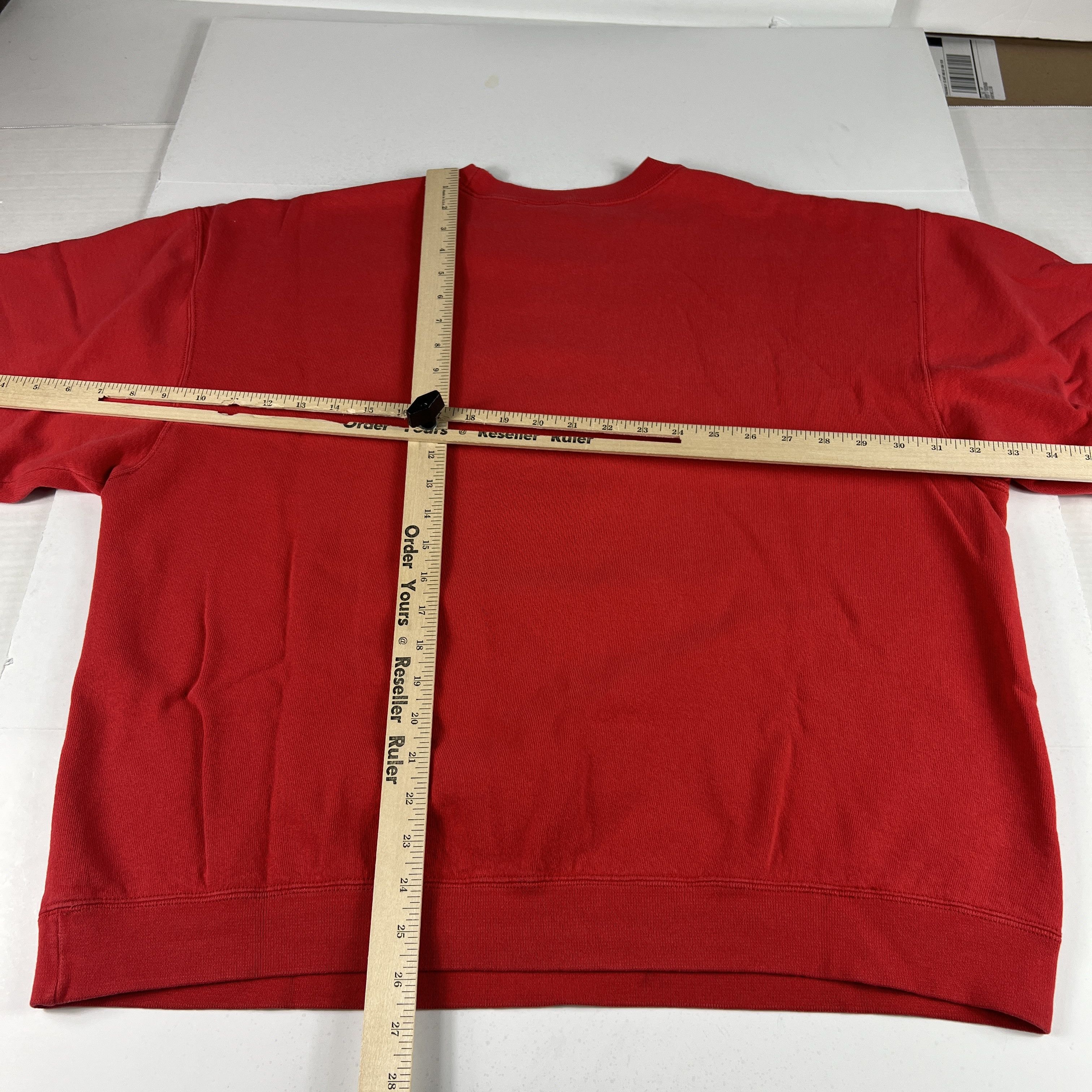 Fruit Of The Loom × NCAA × Vintage Y2K Ohio State Buckeyes Sweatshirt Red Thrashed Crewneck Size US XL / EU 56 / 4 - 14 Thumbnail