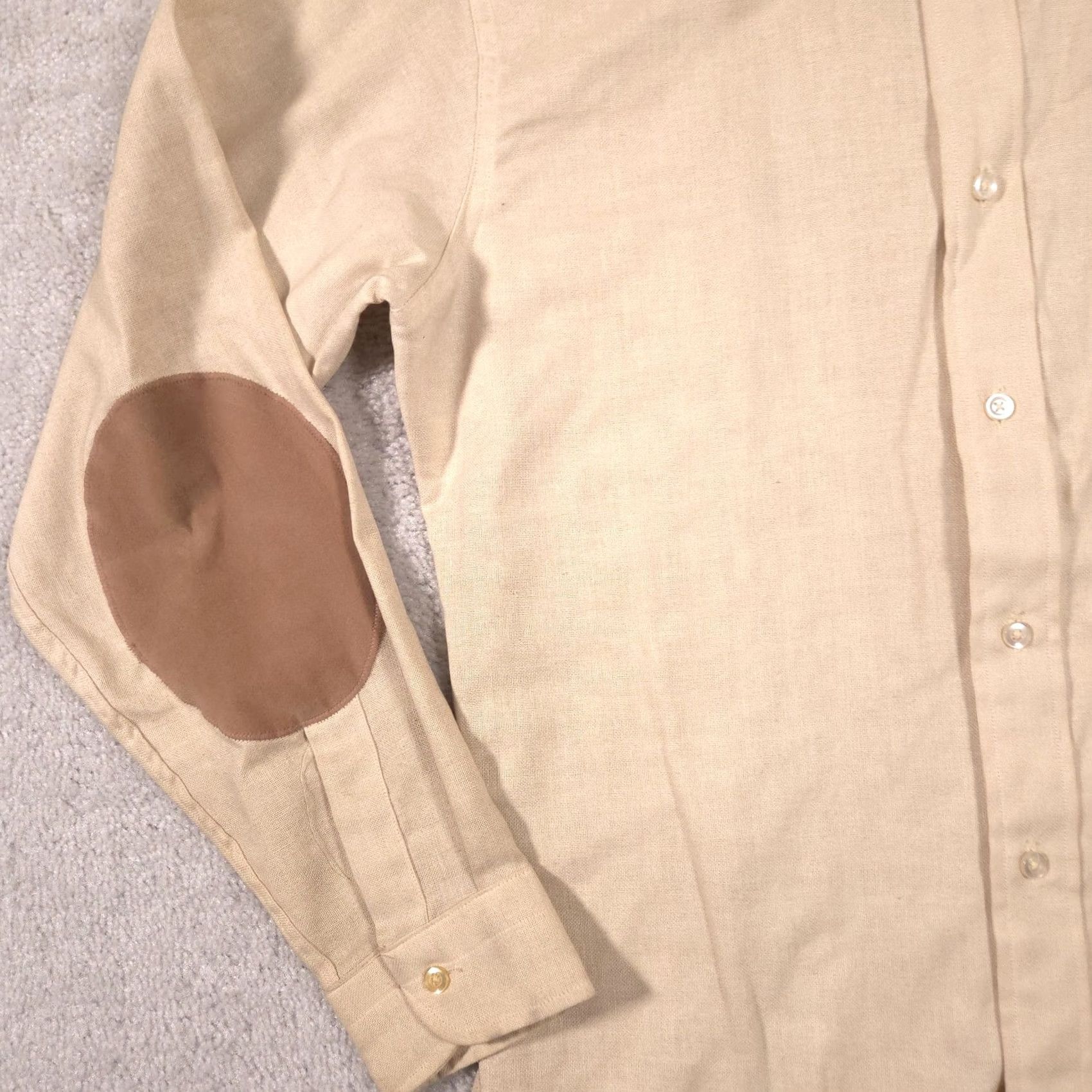 Vintage VINTAGE Norris Casuals Shirt Mens M Beige Long Sleeve Ivy Patch Pocket Button-Up Slim Size US M / EU 48-50 / 2 - 4 Thumbnail