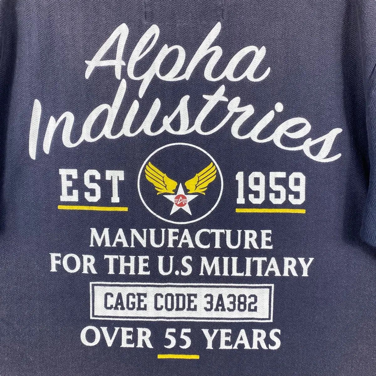Alpha Industries ALPHA INDUSTRIES Authentic Flight Apparel Faded Tee Shirt Size US M / EU 48-50 / 2 - 2 Thumbnail