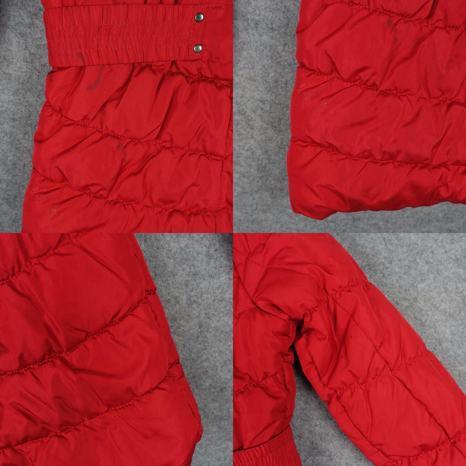 Vintage VINTAGE Dollhouse Coat Womens XS Red Faux Fur Hooded Quilted Puffer Jacket Y2K Size XS / US 0-2 / IT 36-38 - 10 Thumbnail