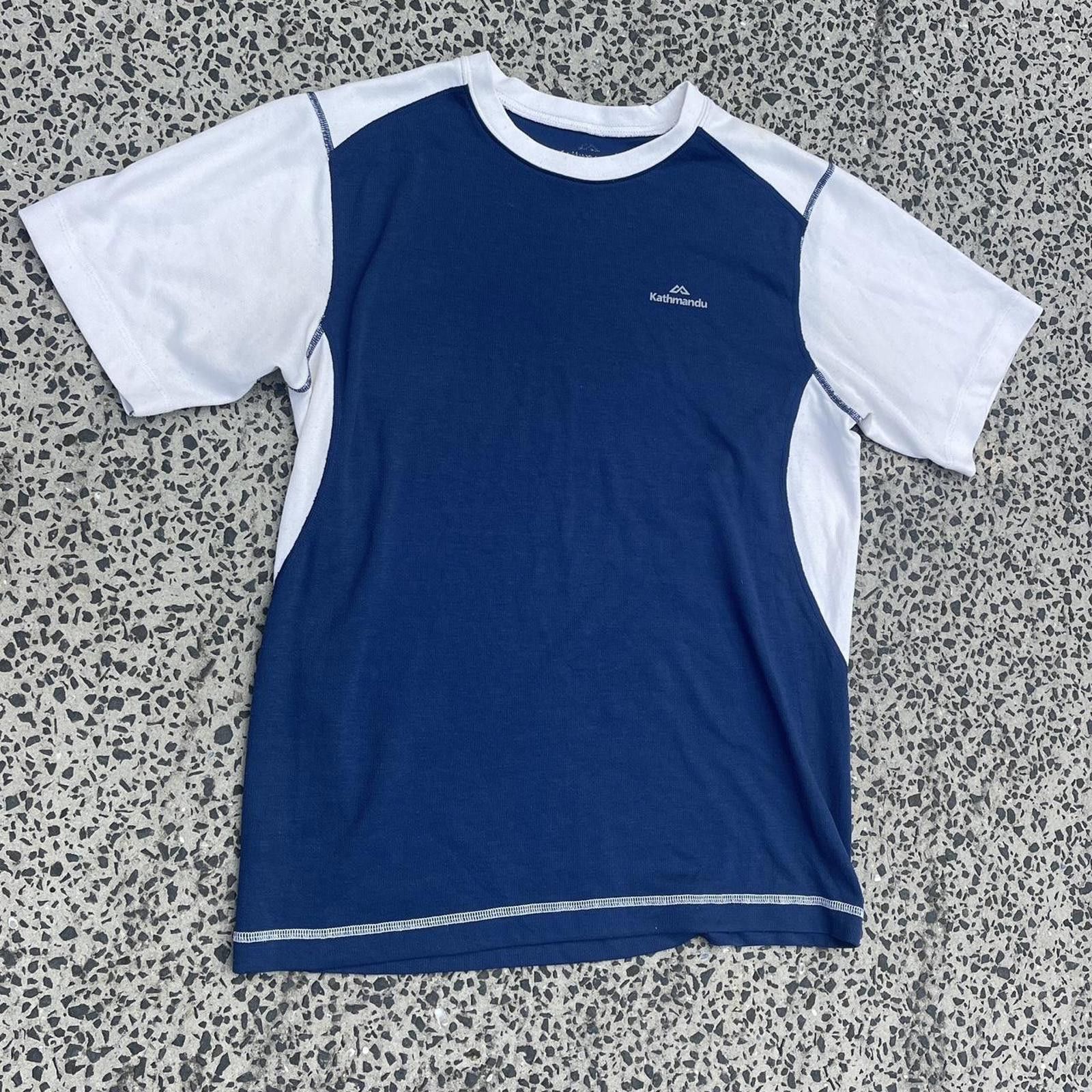 Kathmandu Blue and White Kathmandu Tee Size M / US 6-8 / IT 42-44 - 1 Thumbnail