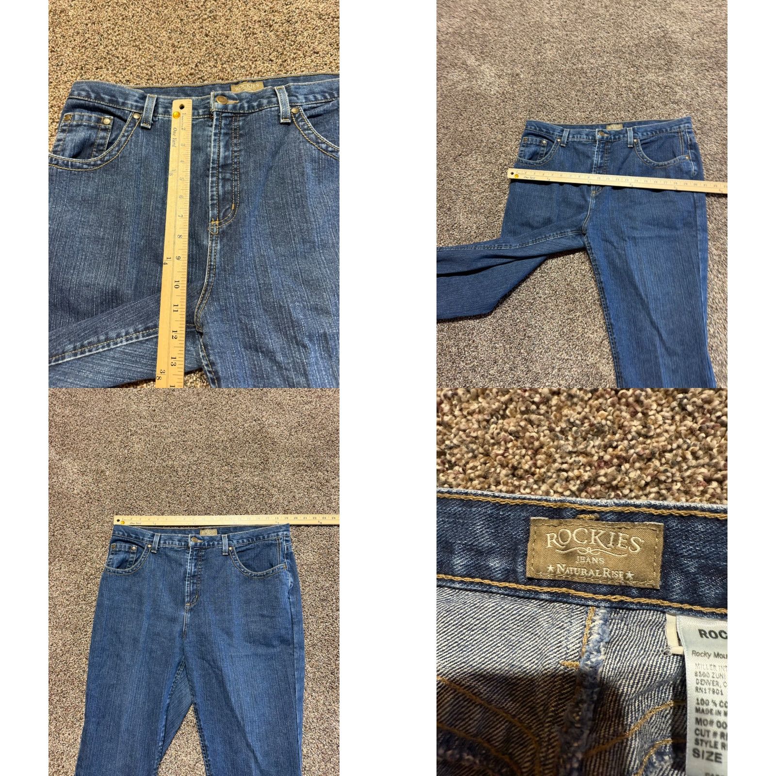 Vintage **Rockies Women's Blue High Rise Denim Jeans Size 20W** User: **Rockies Women's Blue High Rise Denim Size 20W Jeans** Size 42" / US 20 - 8 Thumbnail