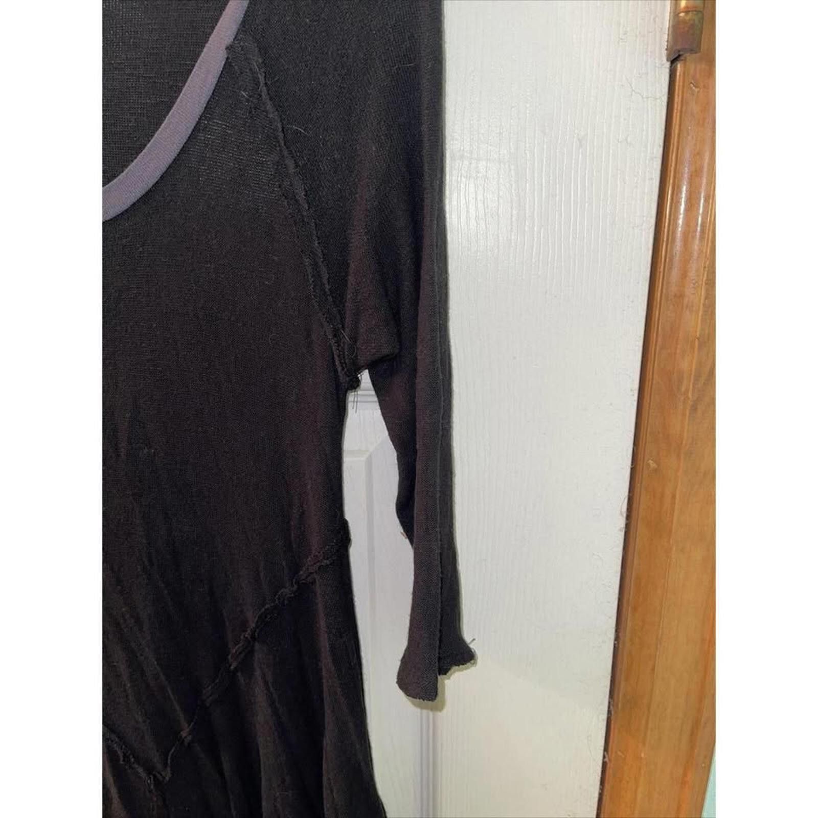 Other Stylish Black Long Sleeve Tunic with Contrast Trim Size M / US 6-8 / IT 42-44 - 7 Thumbnail