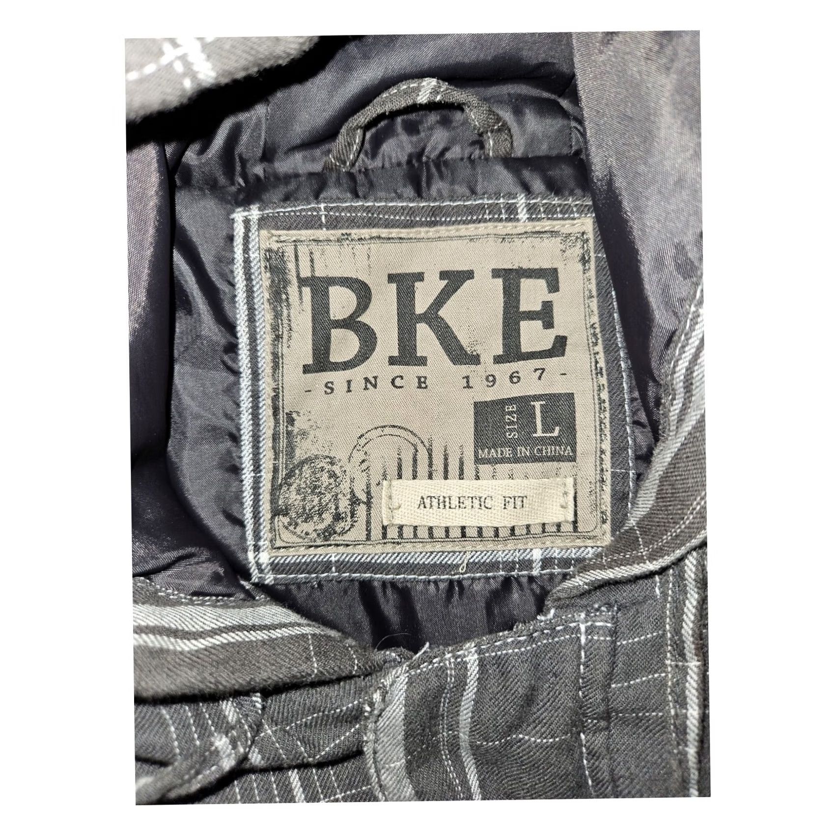 BKE BKE Coat Large Men's Plaid Heavy Hooded Drawstring Hipster Preppy Outdoors Coat Size US L / EU 52-54 / 3 - 2 Thumbnail