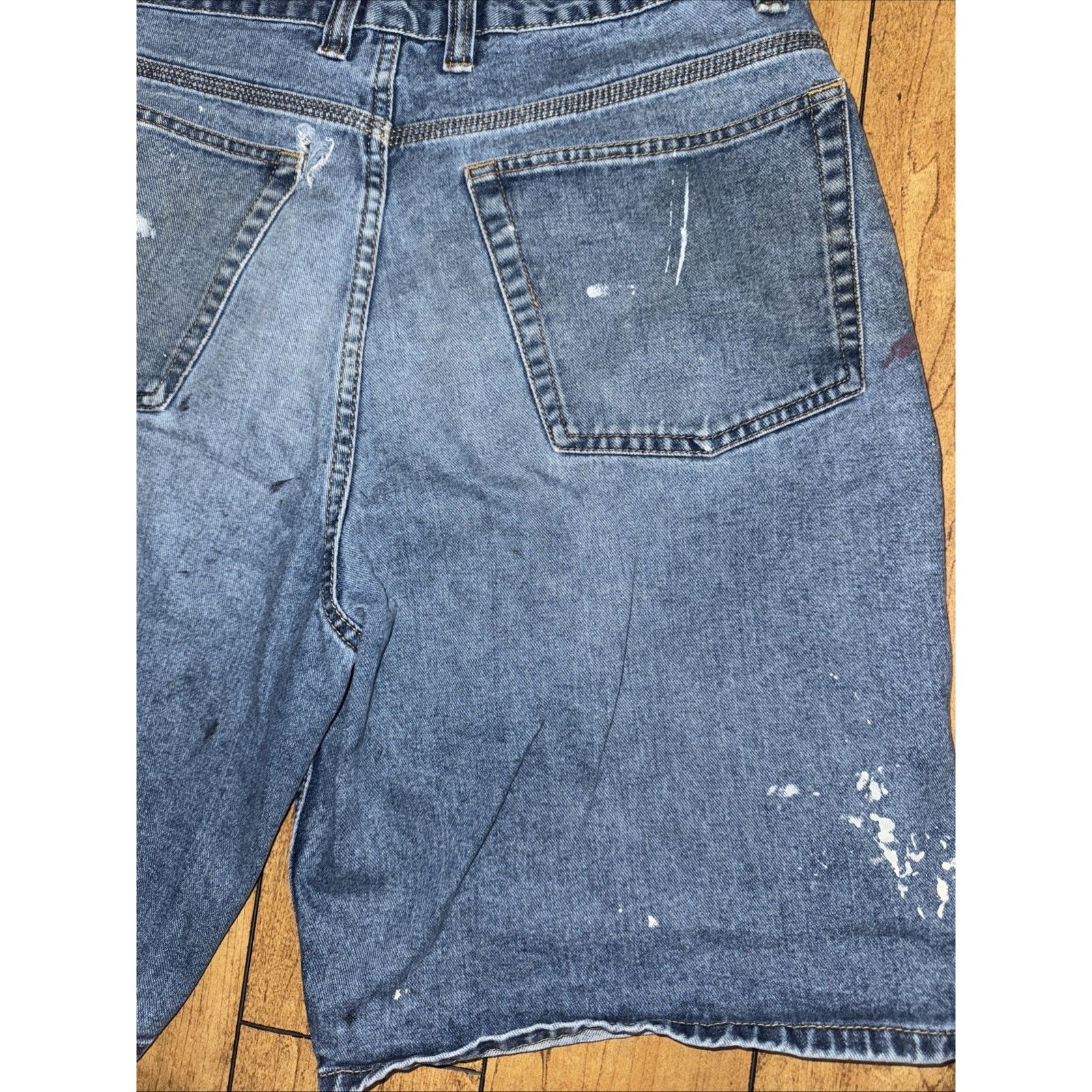 Big Mac × Vintage Big Mac Workwear Carpenter Shorts Paint Distressed 32x12 USA Size US 32 / EU 48 - 7 Thumbnail