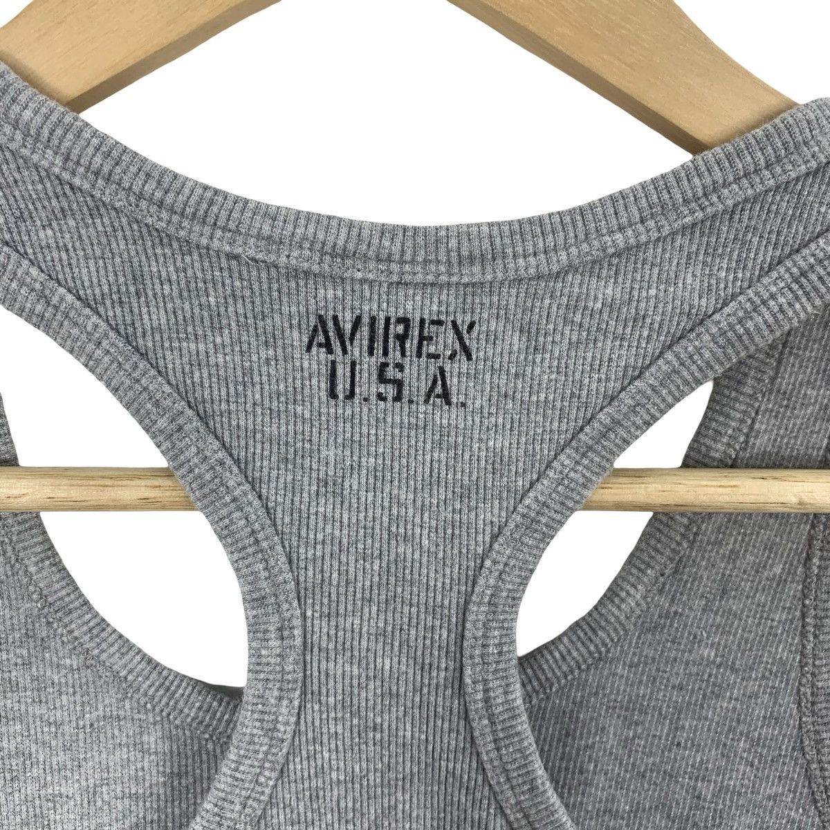 Avirex Vintage AVIREX USA Rib Tank Top Plain Racerback Desig Size US L / EU 52-54 / 3 - 6 Thumbnail