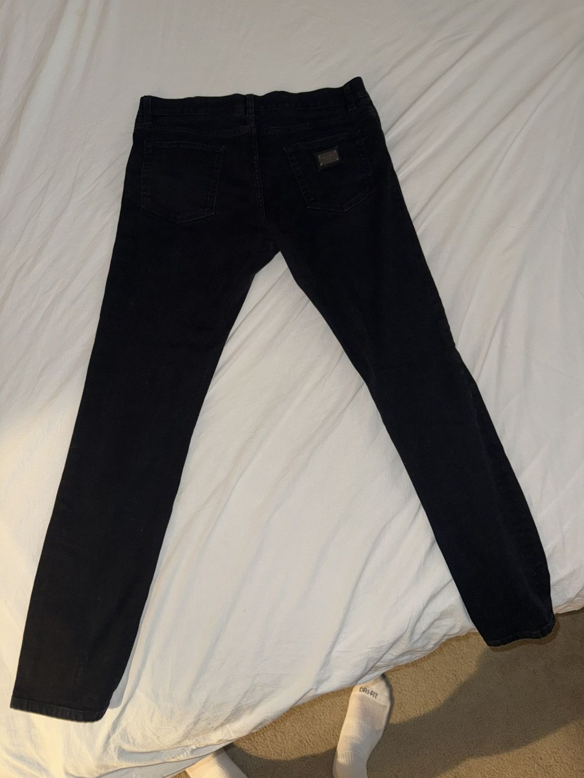 Dolce & Gabbana Dolce & Gabbana Black Slim Fit Denim Jeans Size 50 (34 US) Size US 34 / EU 50 - 6 Thumbnail