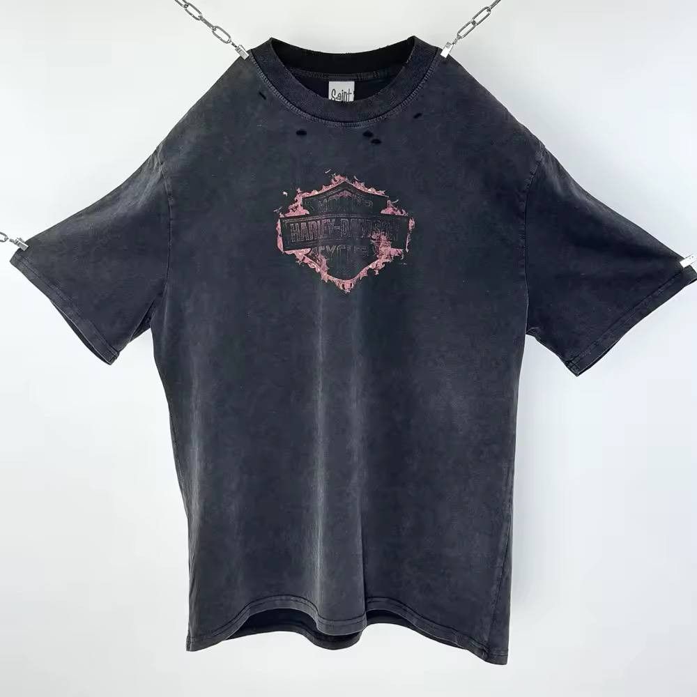 Japanese Brand × Vintage graphic cotton T-shirt Size US L / EU 52-54 / 3 - 6 Thumbnail