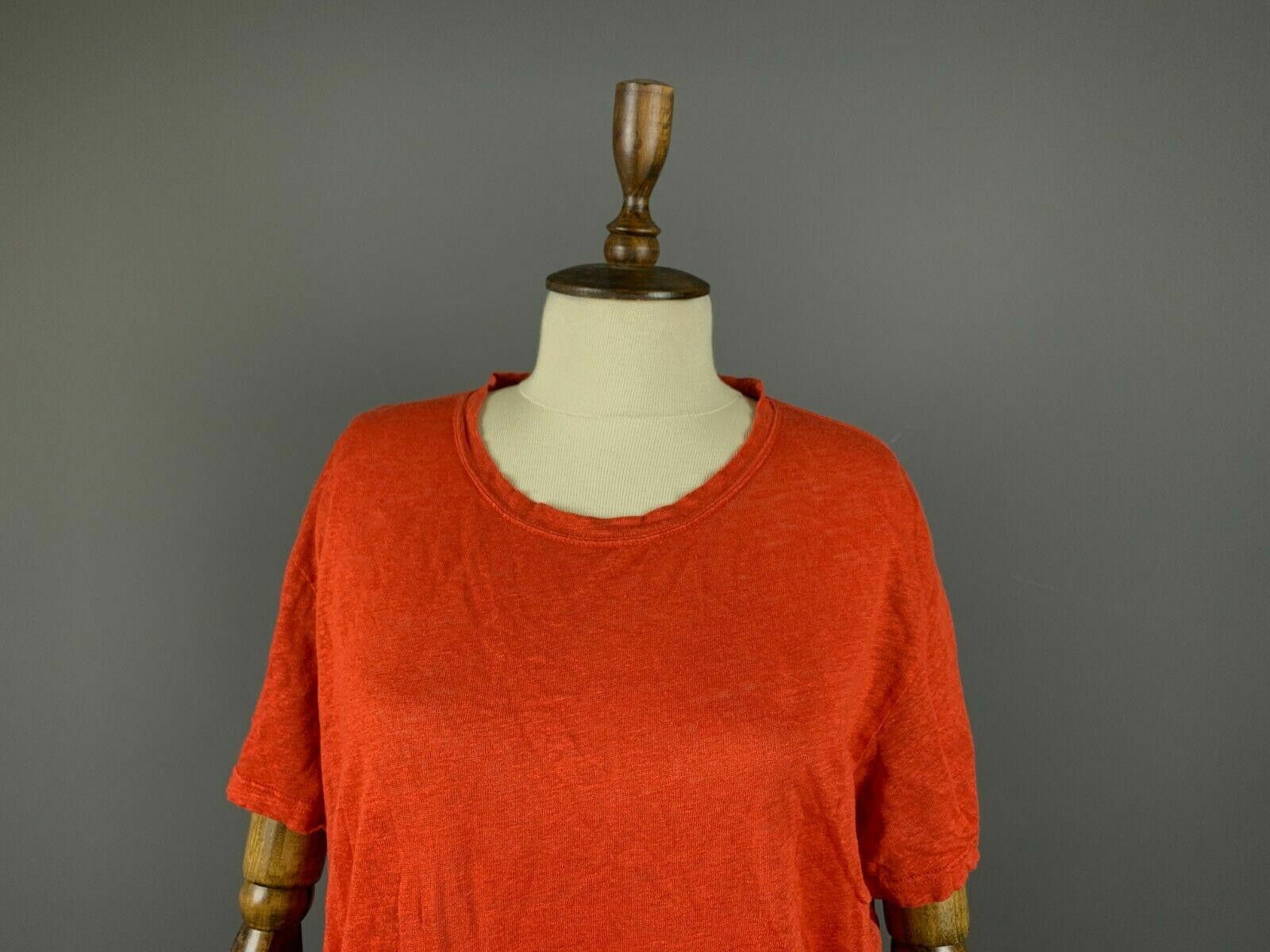 Iro Iro Paris Orange Short Sleeve 100% Oversized T-Shirt Size L Size L / US 10 / IT 46 - 2 Thumbnail