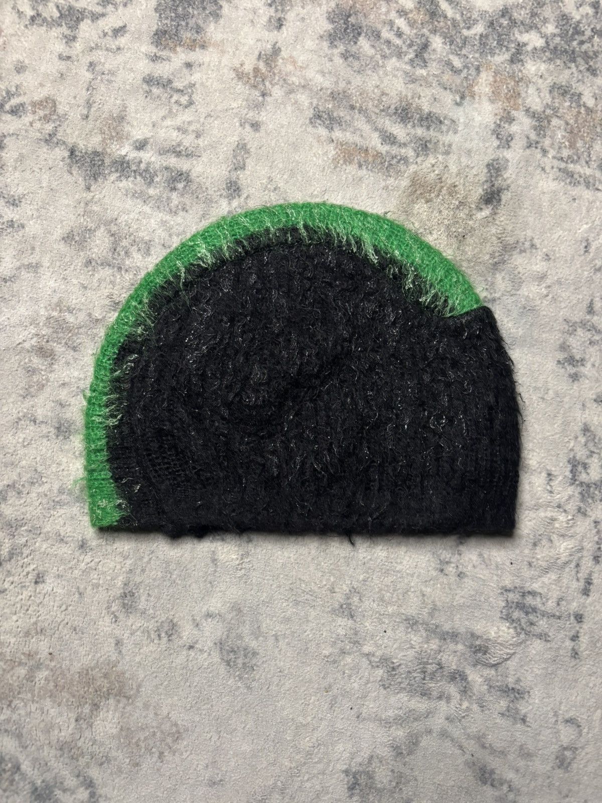 Prada Prada Fw07 Mohawk Mohair Beanie black/green Size ONE SIZE - 3 Thumbnail