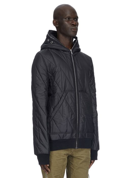 Rick Owens RICK OWENS JACKET LEATHER PUFFER BOMBER DENIM DOWN COAT ...