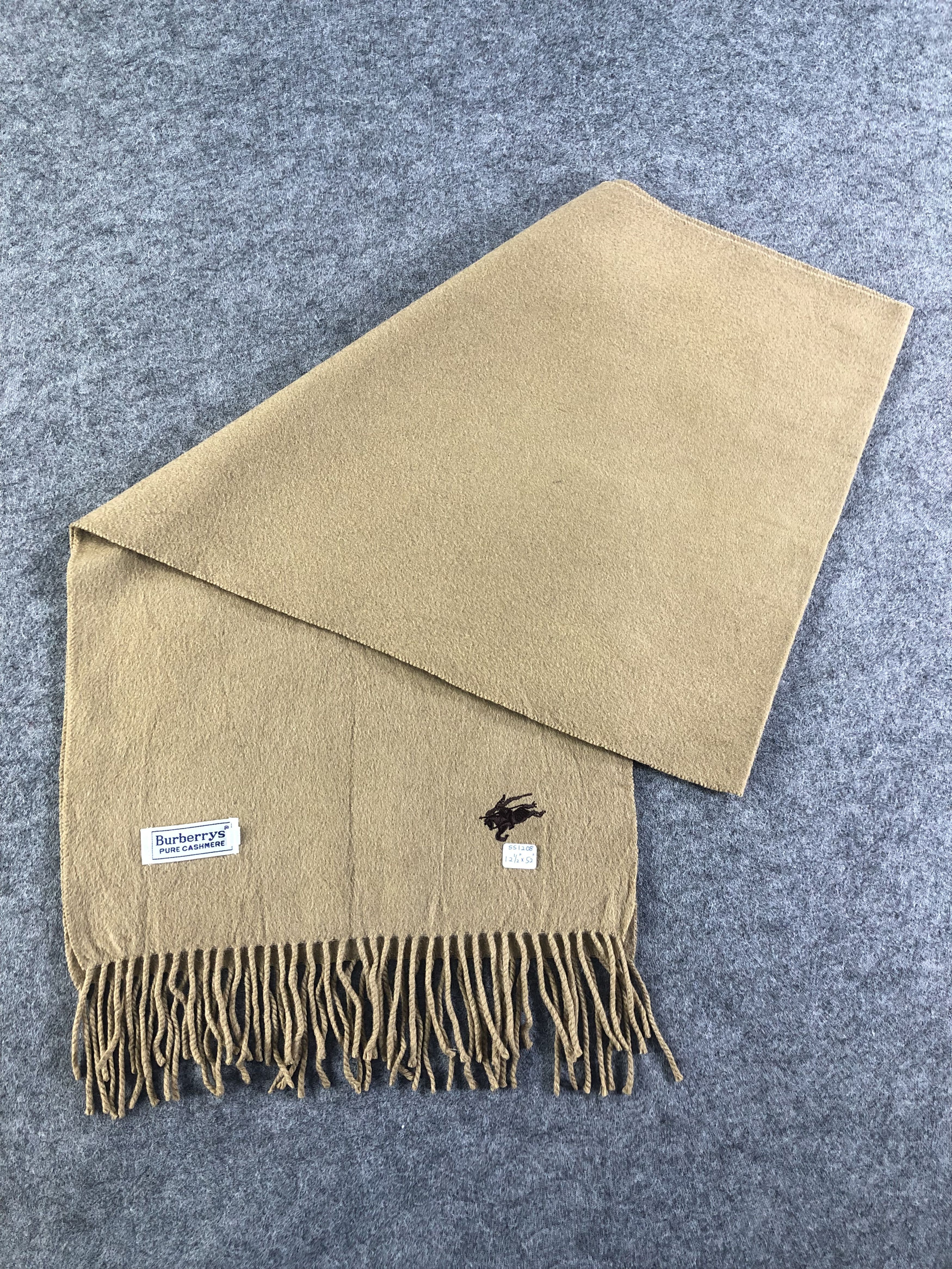 Burberry Burberry Pure Cashmere Scarf / Muffler / Neckwear Size ONE SIZE - 6 Thumbnail