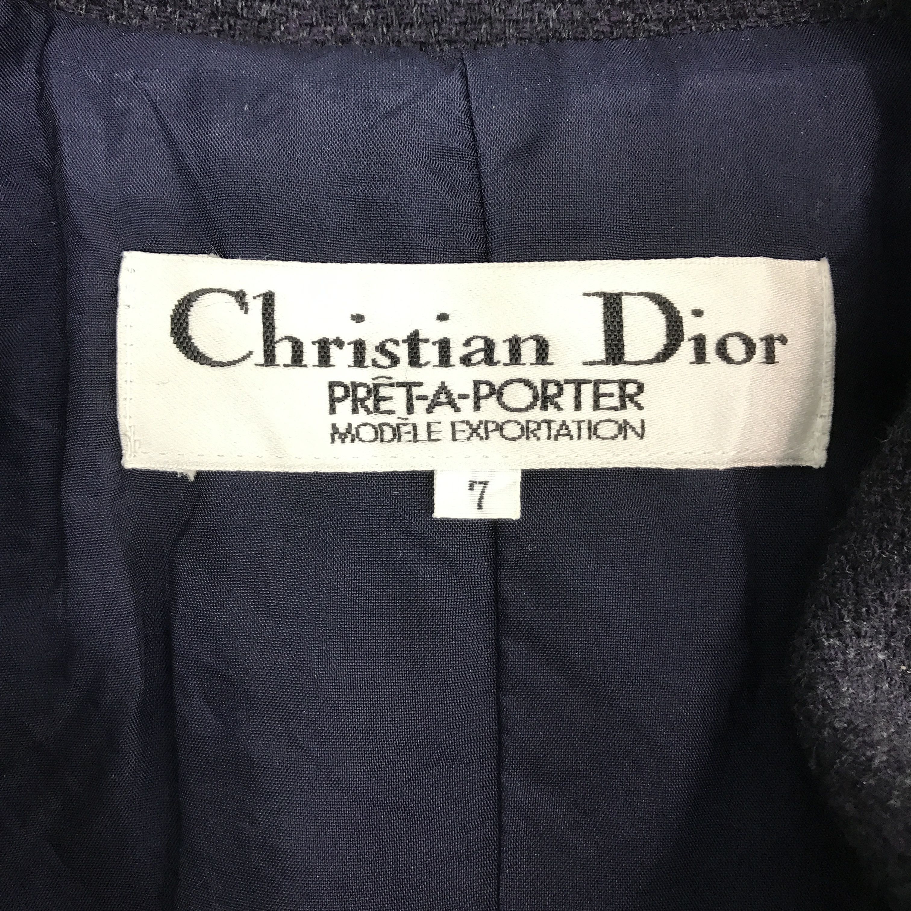 Christian Dior Monsieur × Vintage Vintage Christian Dior Wool button jacket Size S / US 4 / IT 40 - 10 Thumbnail
