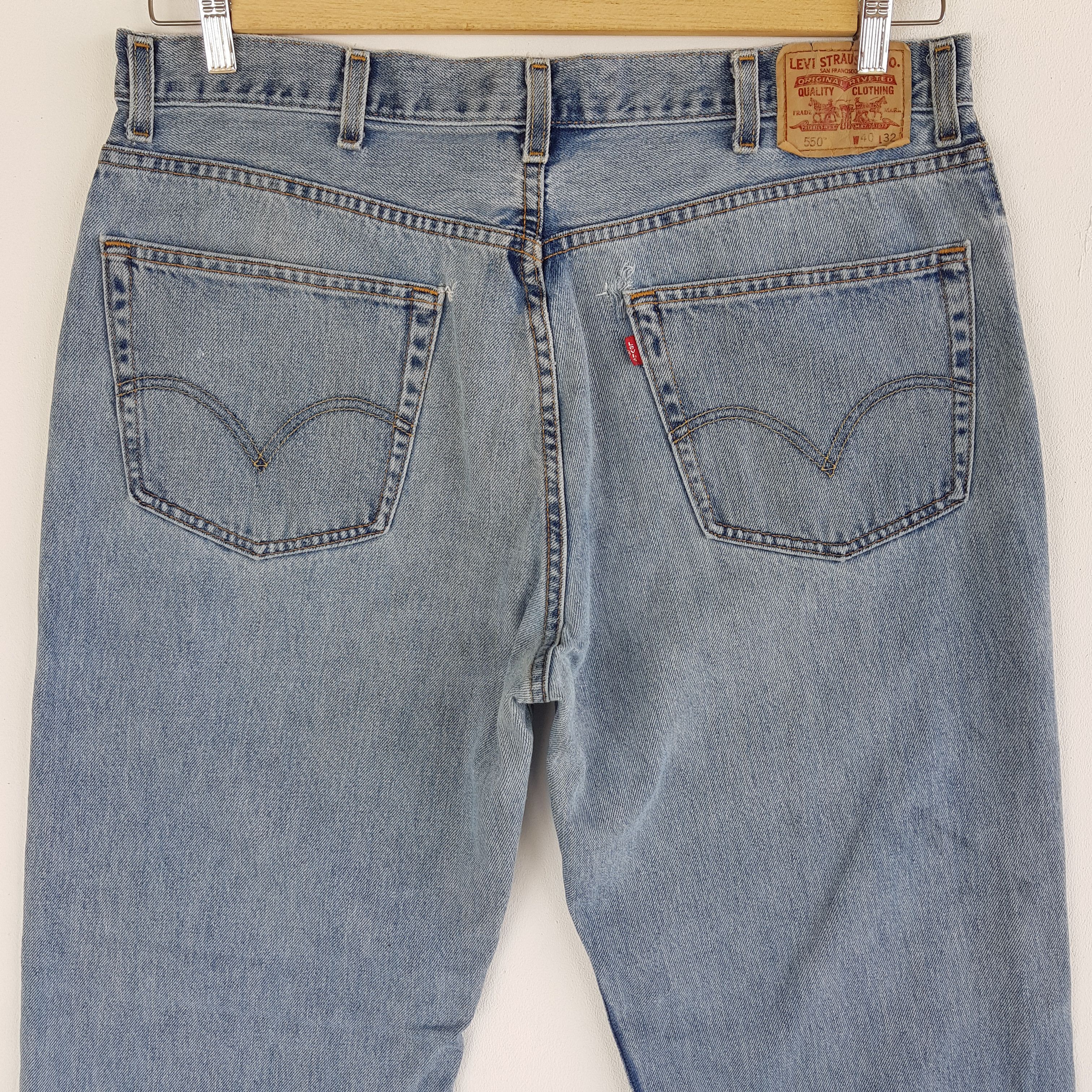 Levi's Vintage Levis 550 Jeans Released Hem Levi's Jeans Denim Size US 38 / EU 54 - 4 Thumbnail